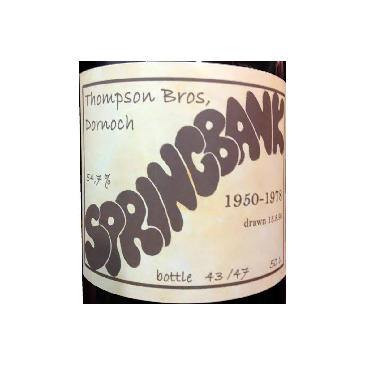 Springbank 1950 Single Malt Whisky