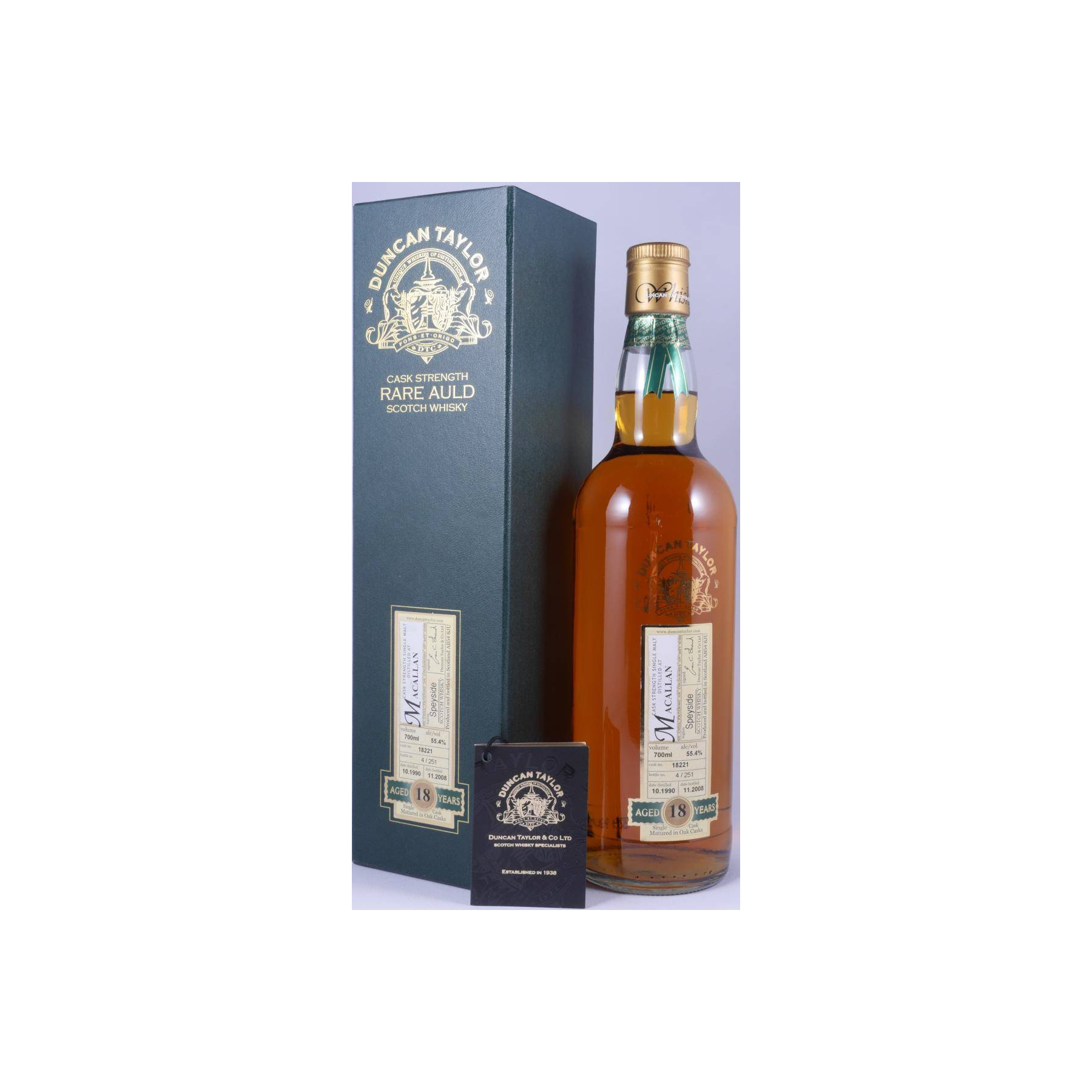 The Macallan Rare Auld 1990 18 Years Single Malt Whisky 2