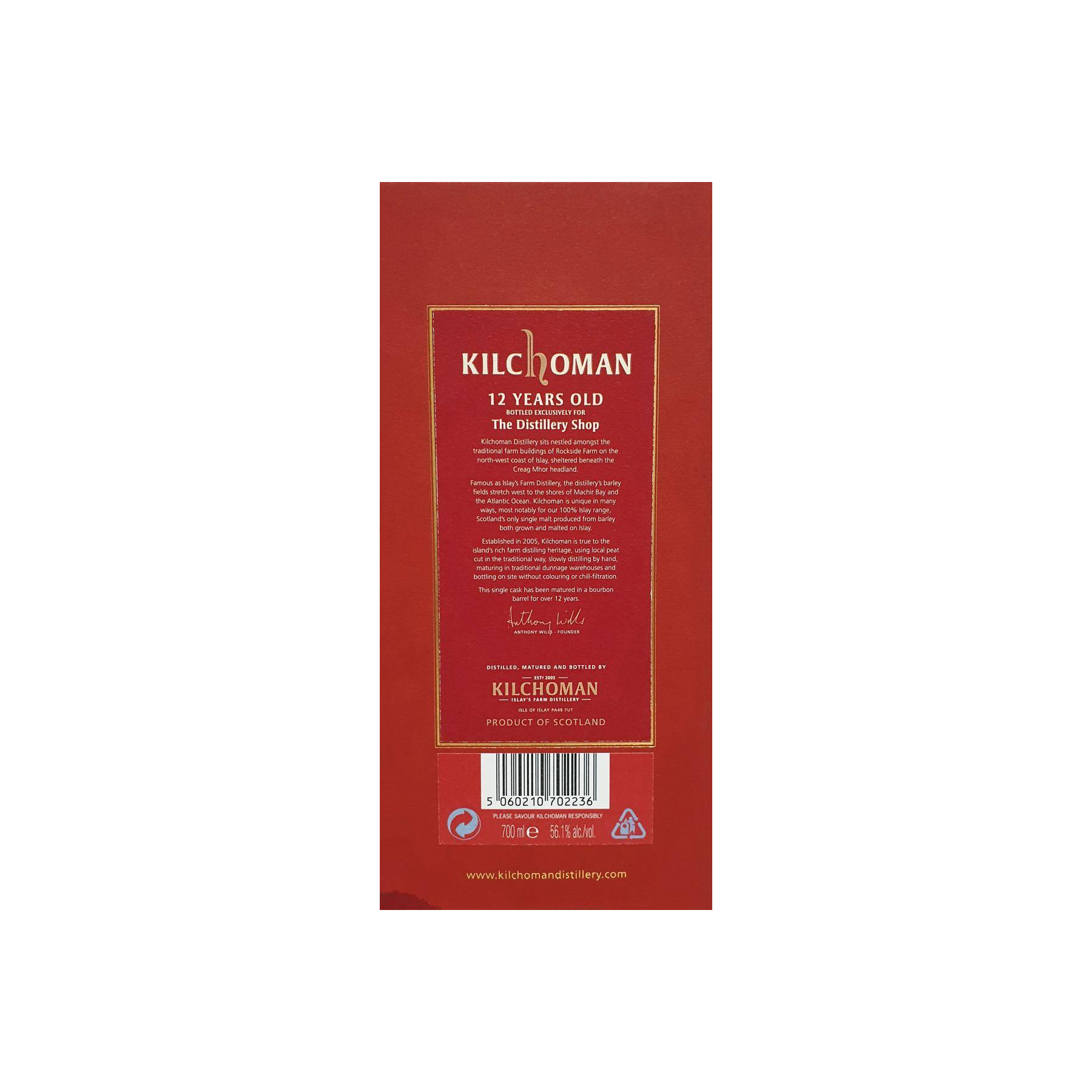 Kilchoman 2006 12 Years Single Malt Whisky 2