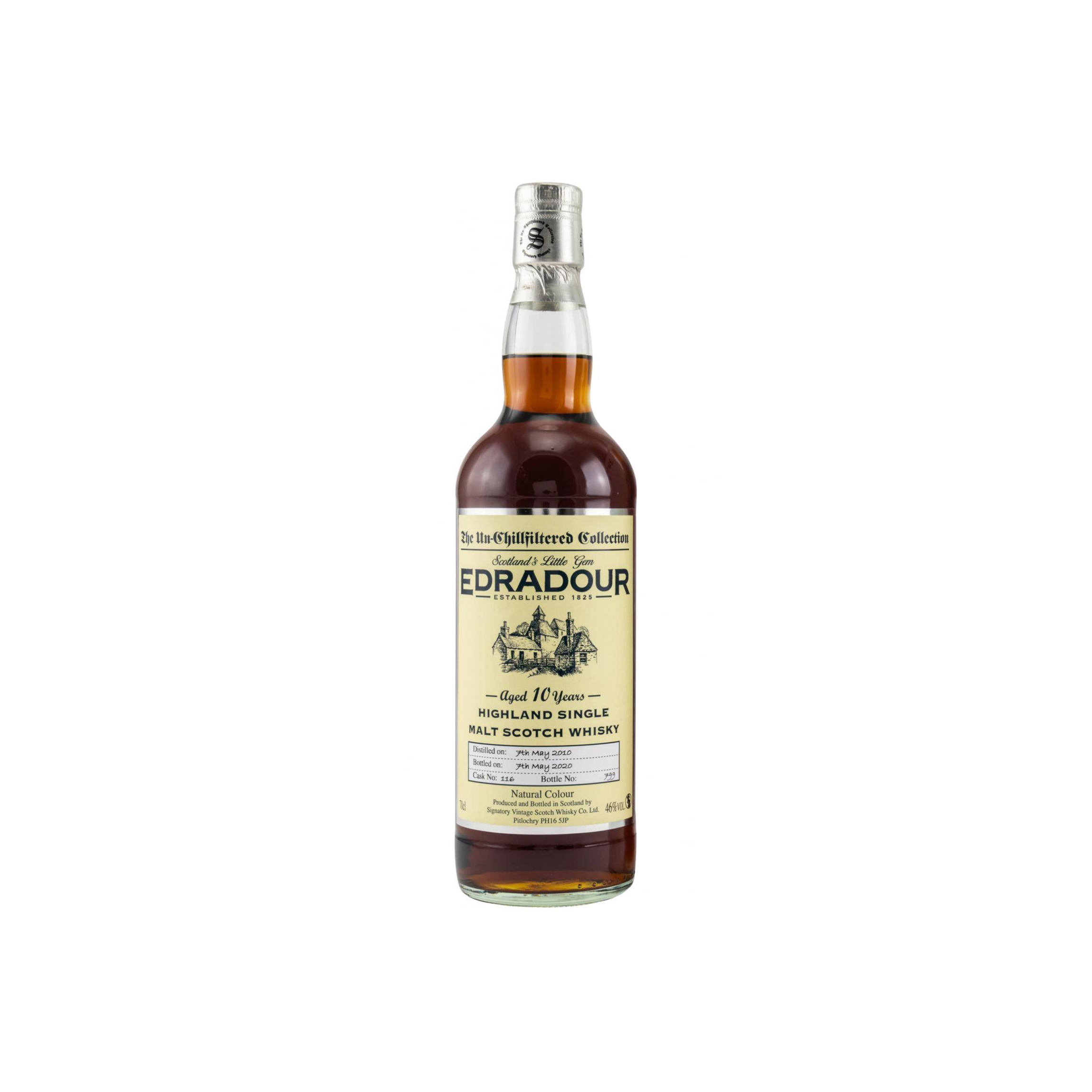 Edradour The Un-Chillfiltered Collection 2010 10 Years Single Malt Whisky
