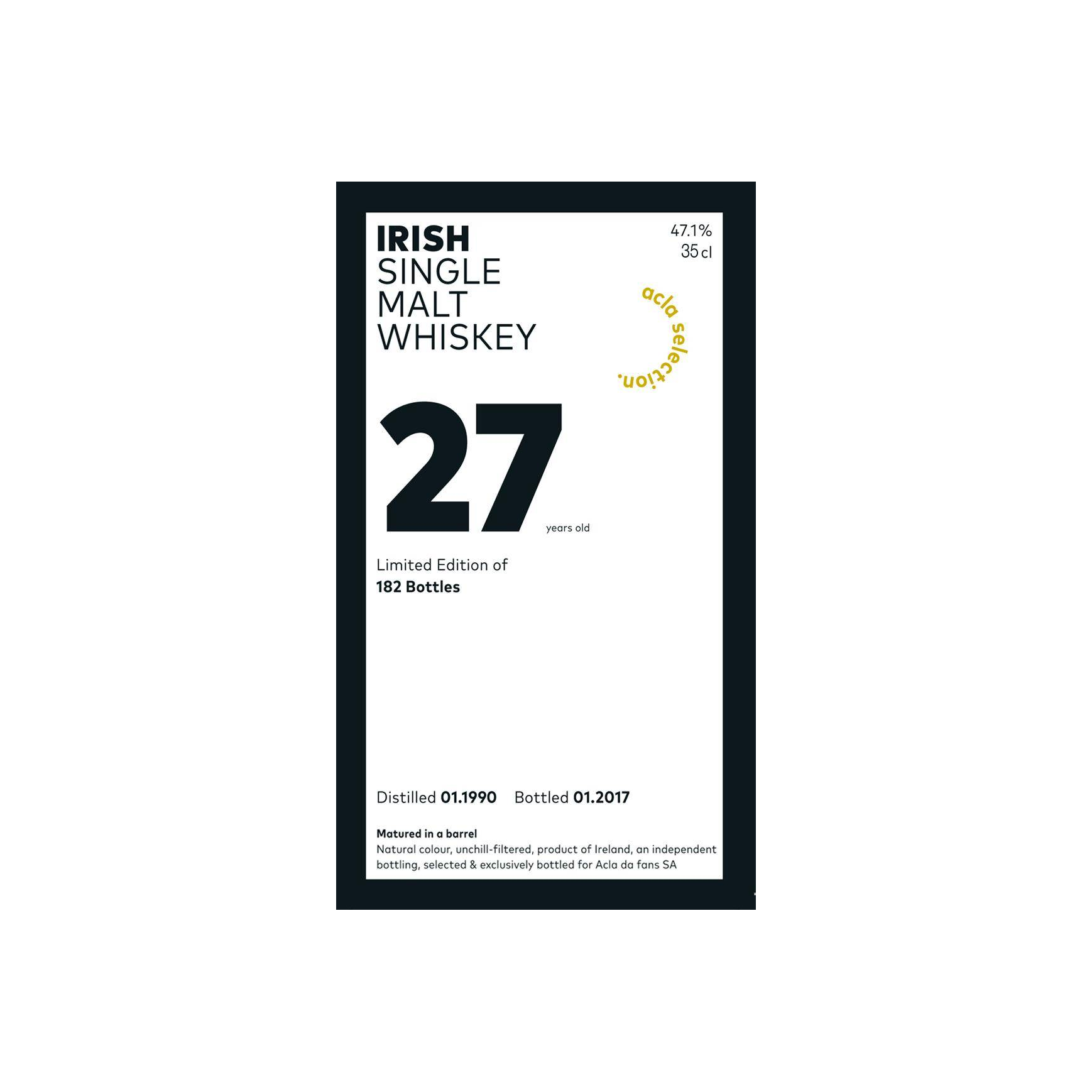 Irish Single Malt Whiskey 1990 AdF 2