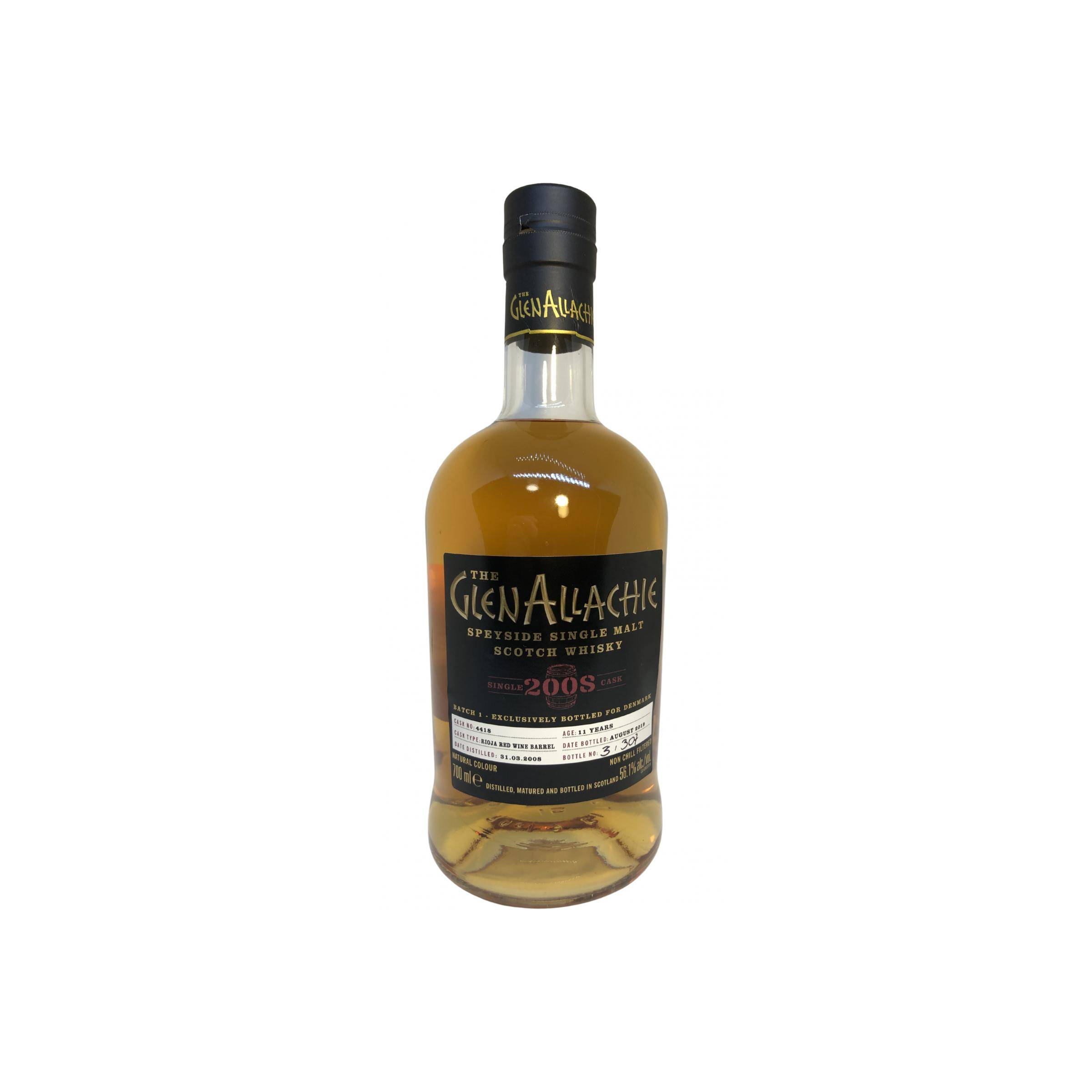 The GlenAllachie Single Cask 2008 11 Years Single Malt Whisky