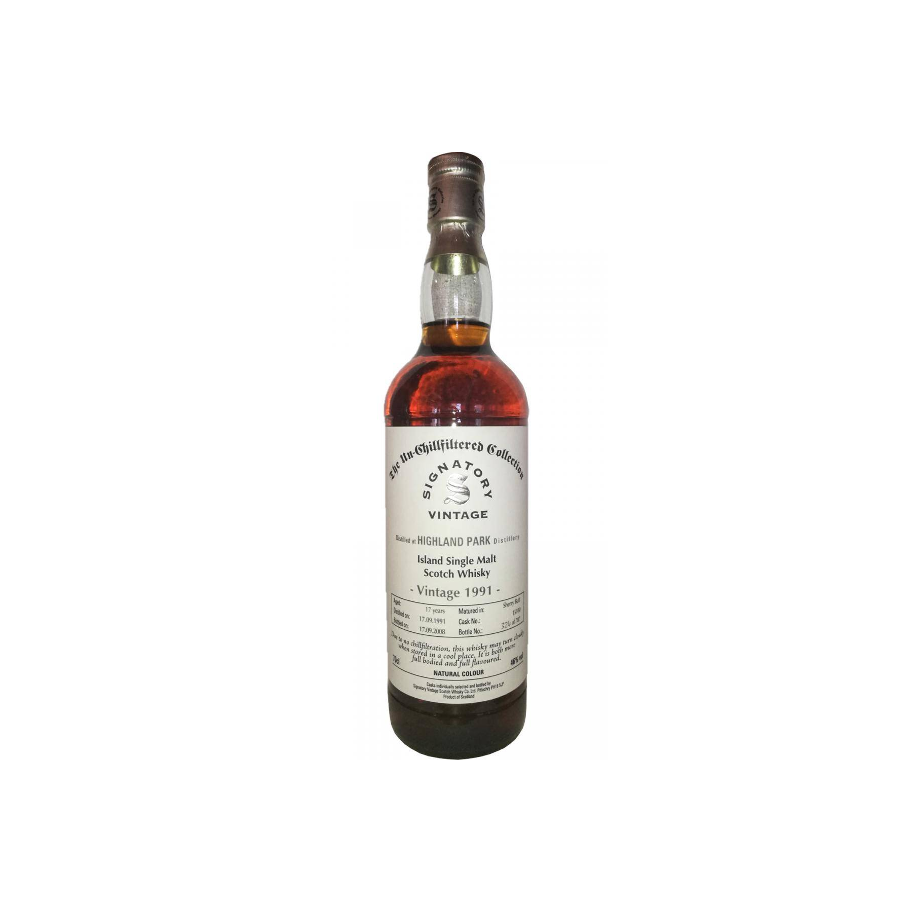 Highland Park The Un-Chillfiltered Collection 1991 17 Years Single Malt Whisky