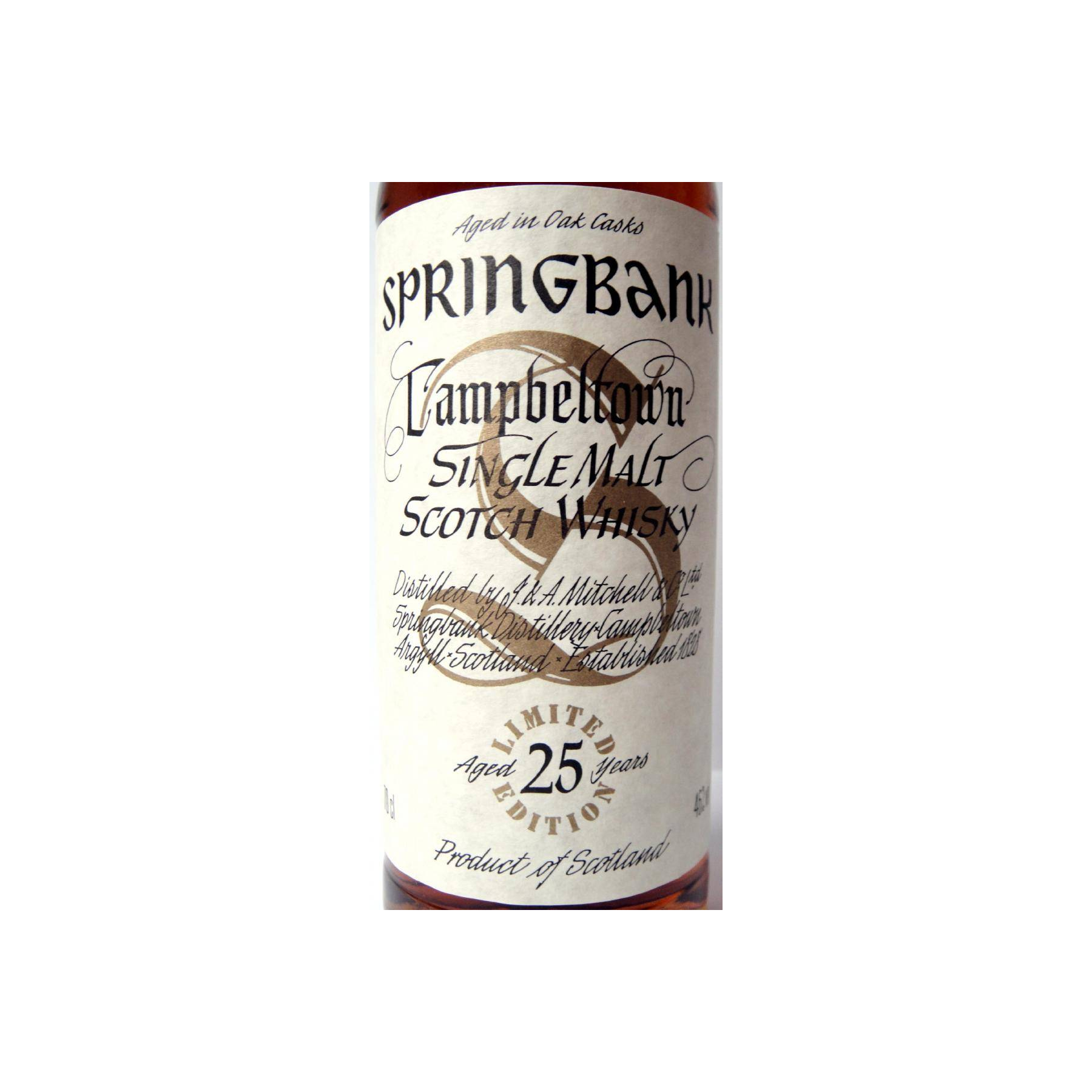 Springbank 25 Years Single Malt Whisky 2