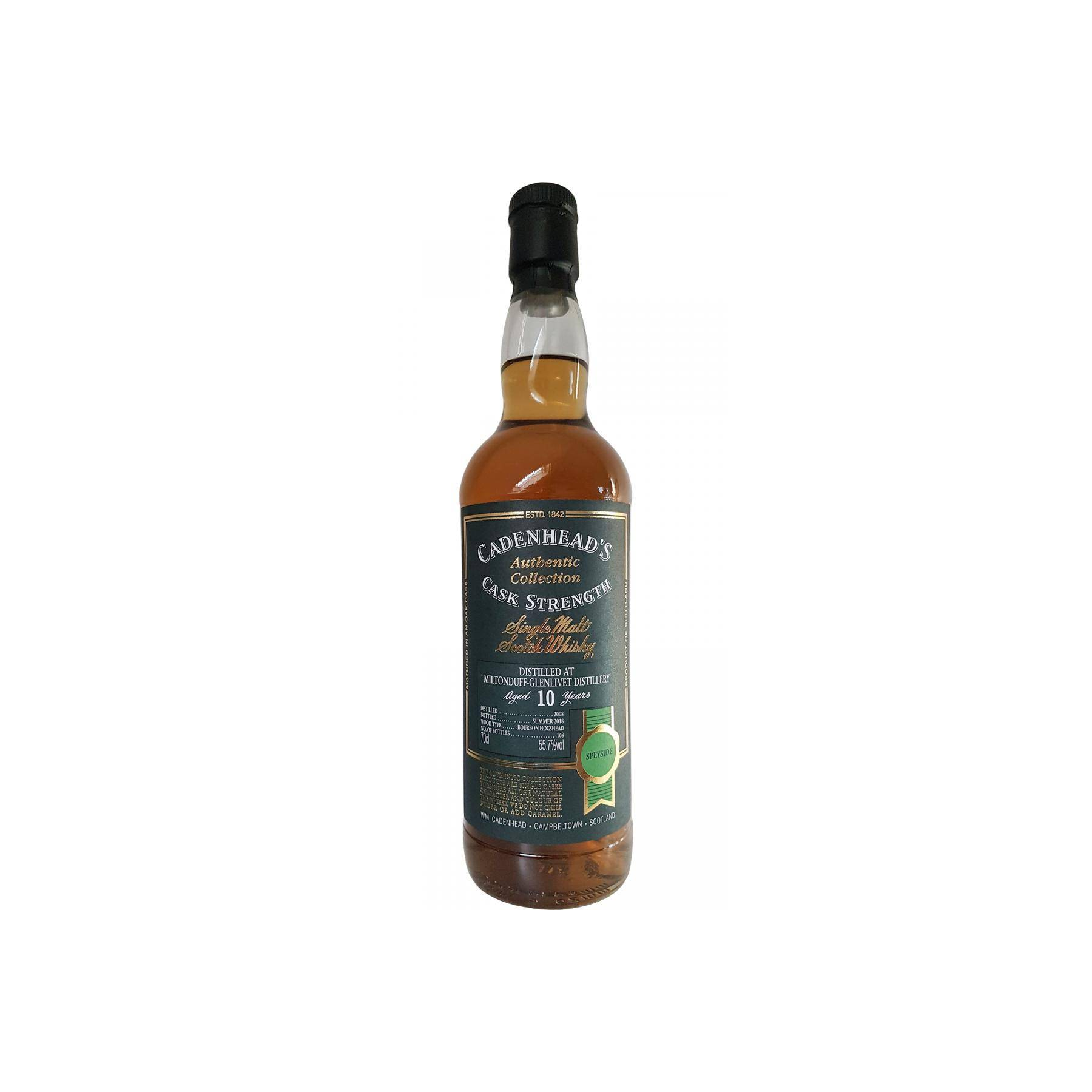 Miltonduff Authentic Collection 2008 10 Years Single Malt Whisky