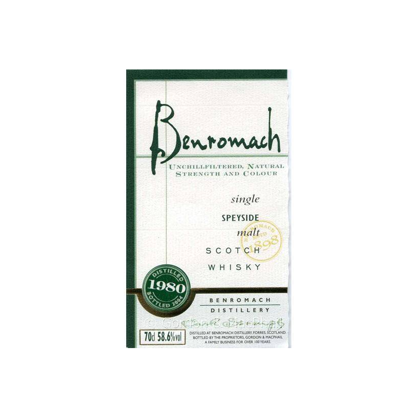 Benromach Cask Strength Collection 1980 24 Years Single Malt Whisky 2