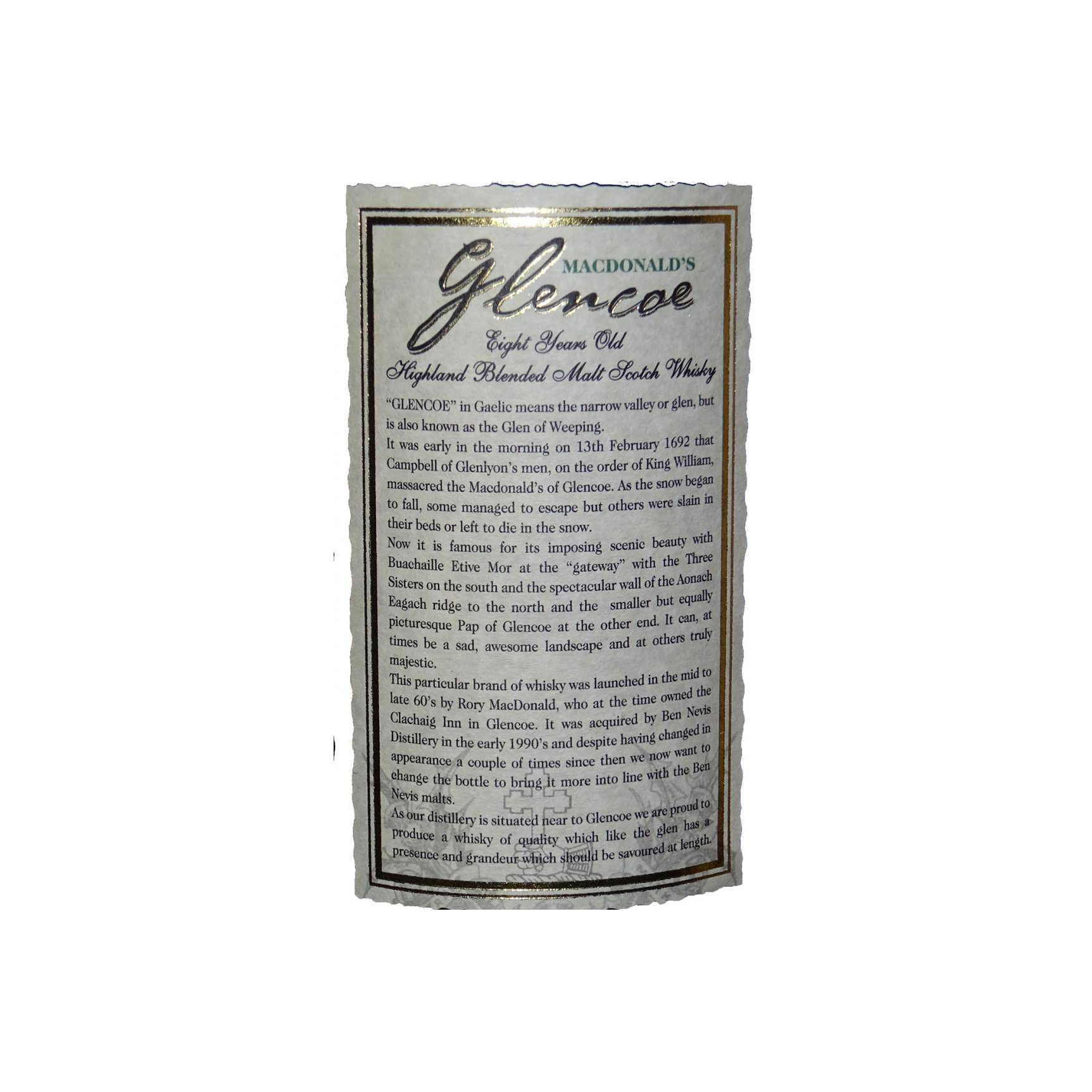 Ben Nevis 8 Years Blended Malt Whisky 2