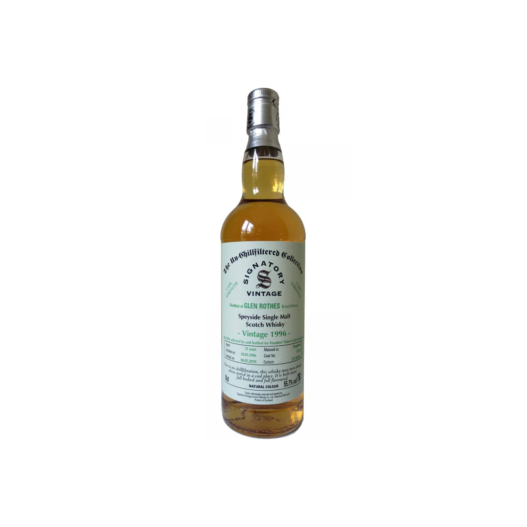 The Glenrothes 1996 21 Years Single Malt Whisky