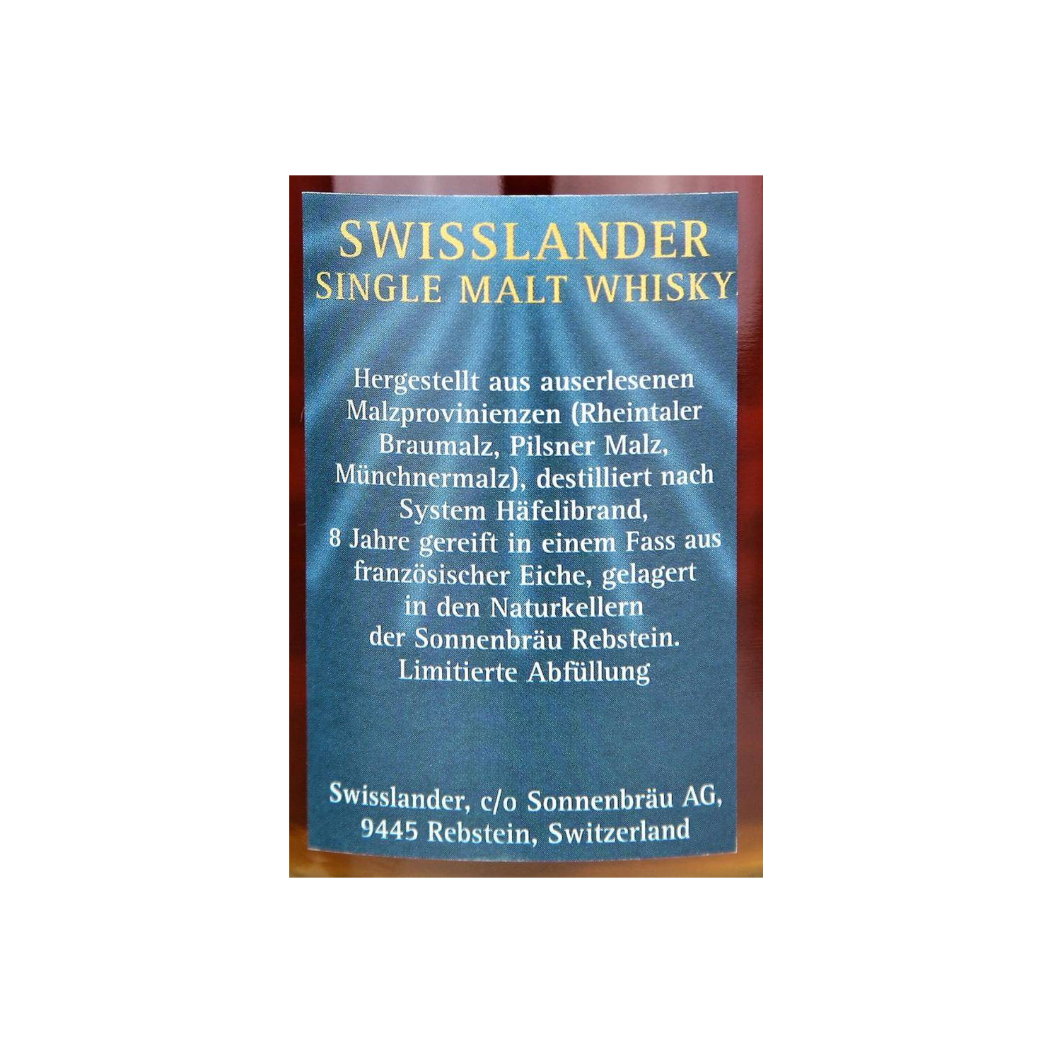 Sonnenbräu Sun - Swisslander Whisky 2