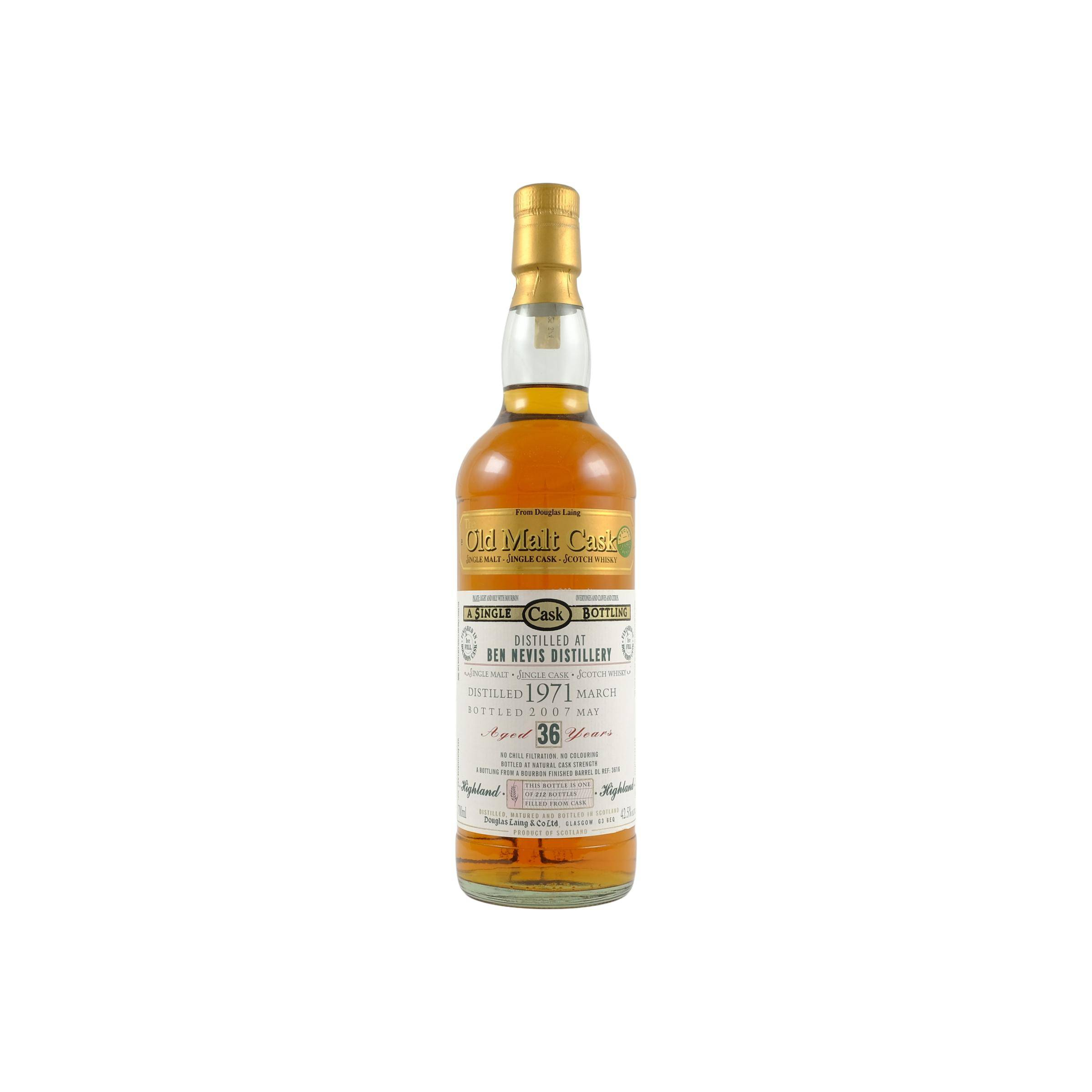 Ben Nevis Old Malt Cask 1971 36 Years Single Malt Whisky