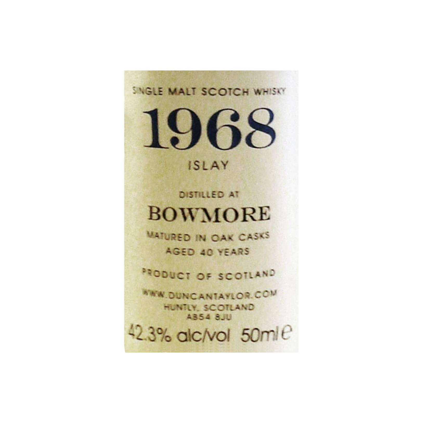 Bowmore Miniature 1968 40 Years Single Malt Whisky 3