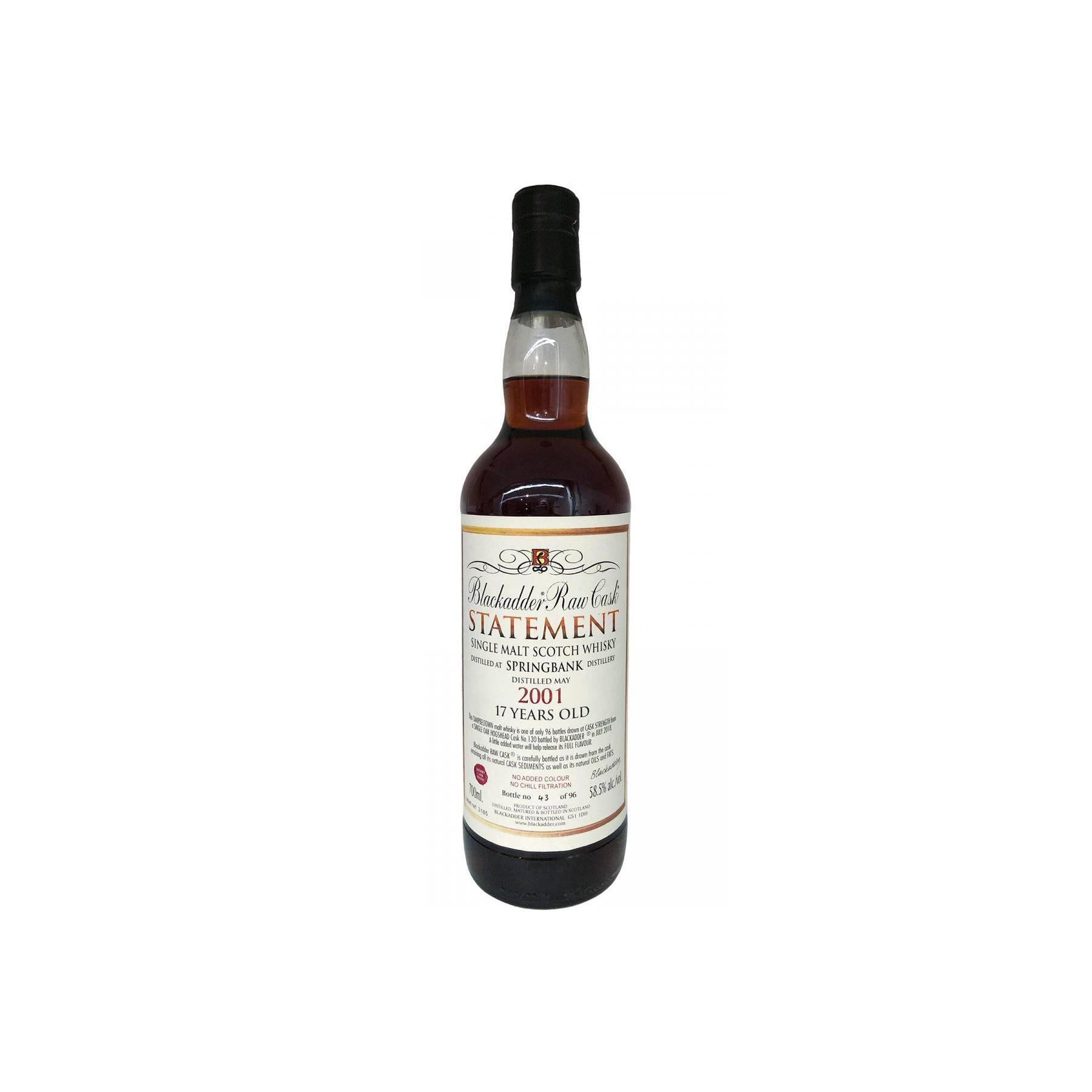 Springbank 2001 17 Years Single Malt Whisky