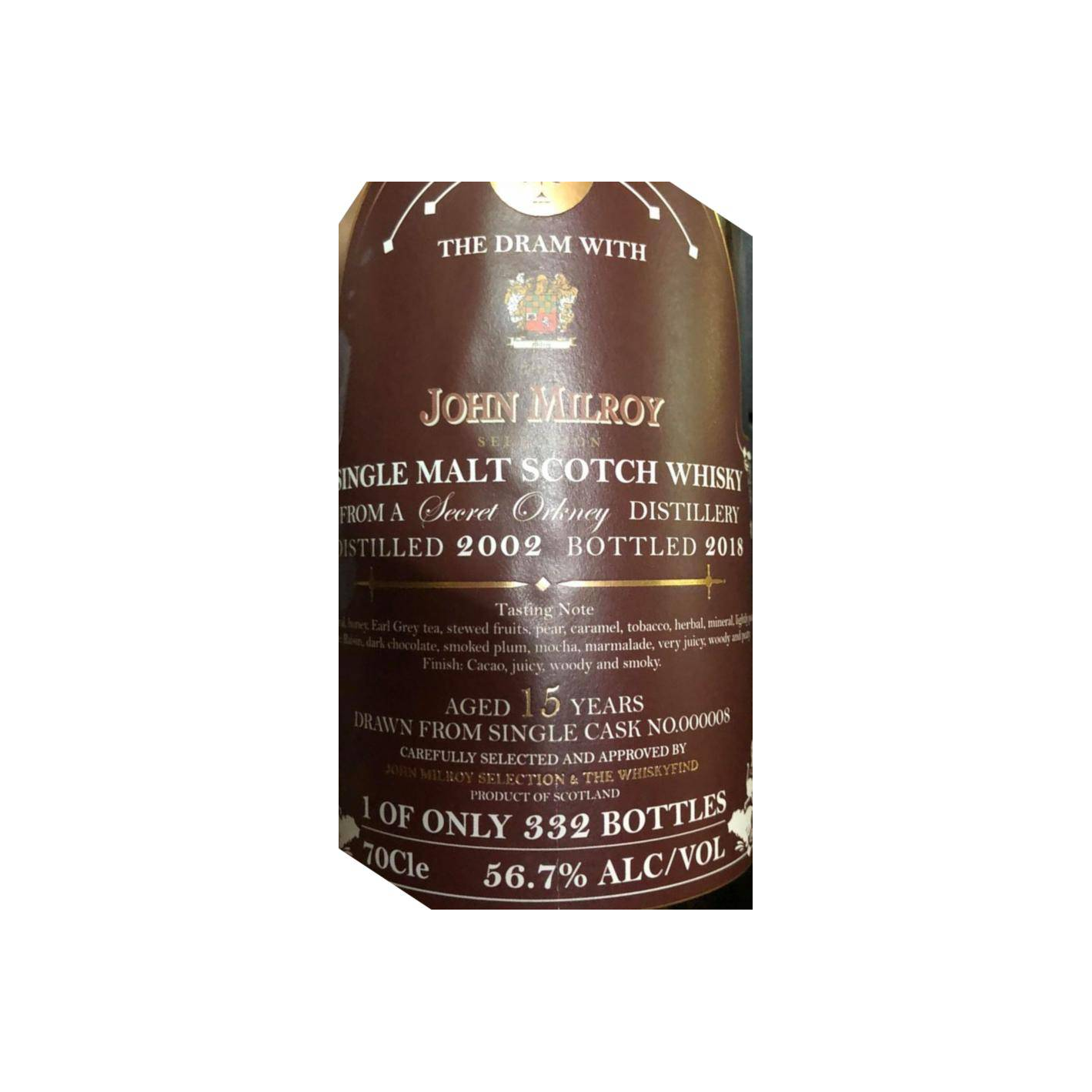 The Whiskyfind 2002 15 Years Single Malt Whisky 2