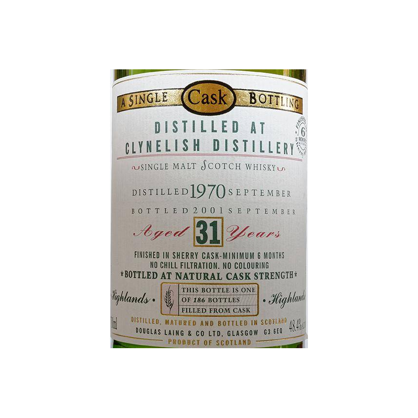Clynelish Old Malt Cask 1970 31 Years Single Malt Whisky 2