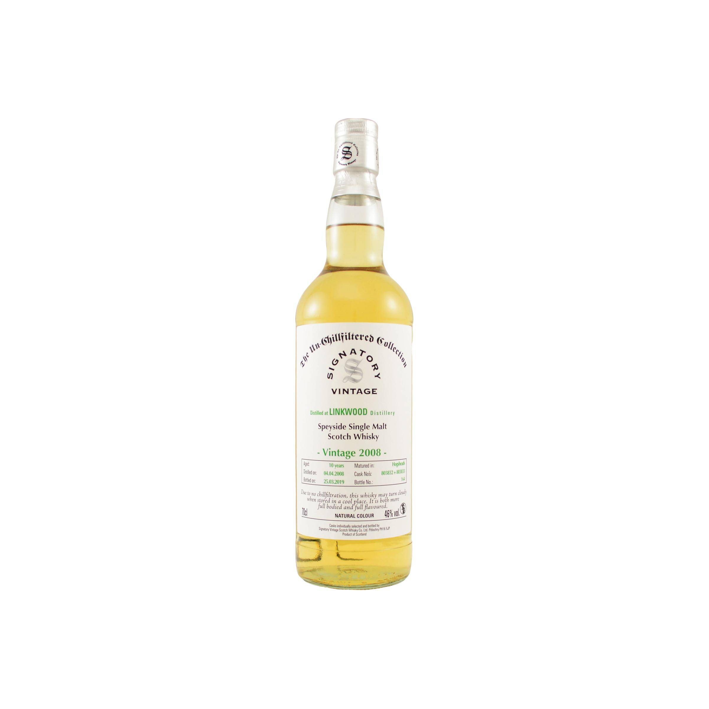 Linkwood The Un-Chillfiltered Collection 2008 10 Years Single Malt Whisky