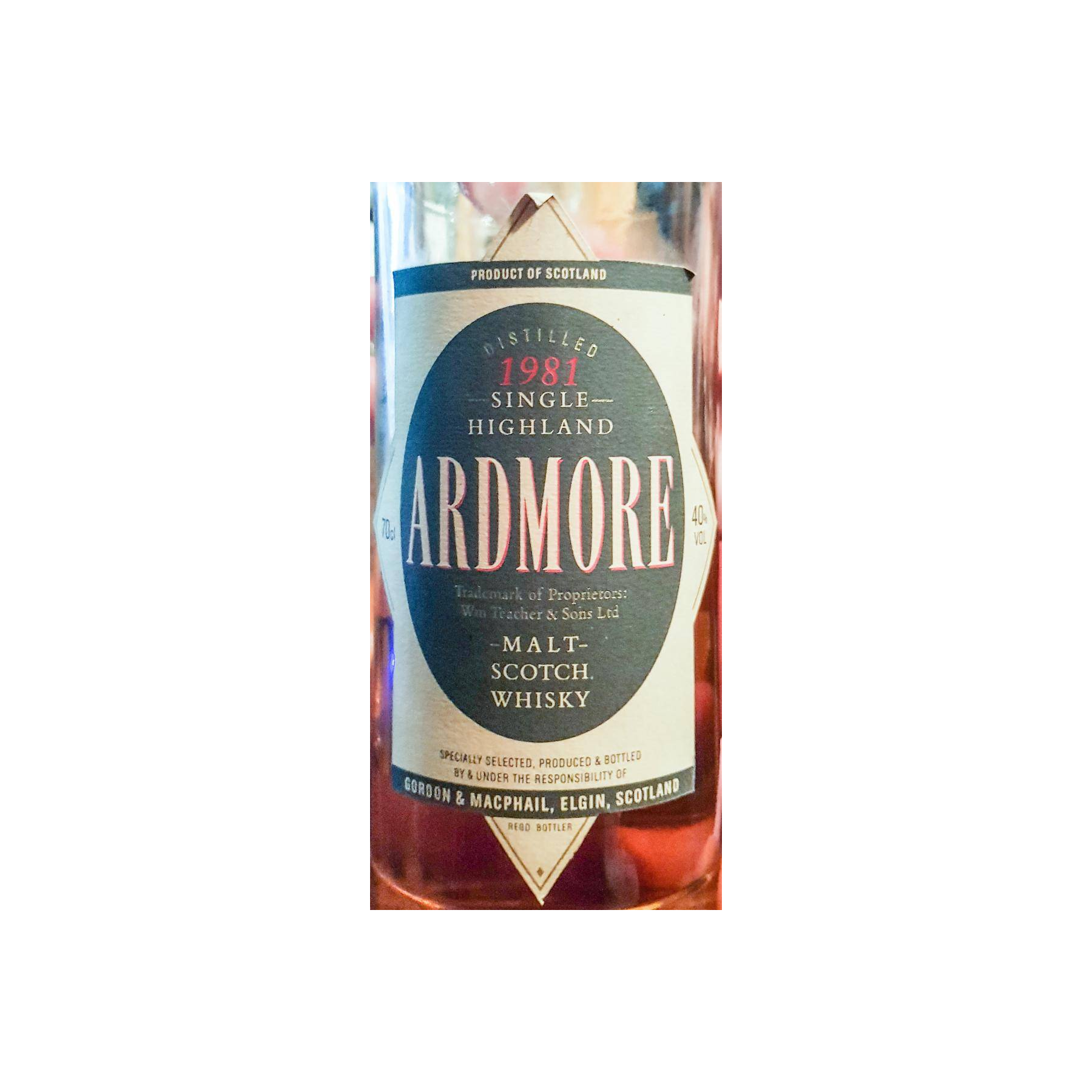 Ardmore Licensed Bottling 1981 16 Years Single Malt Whisky 2