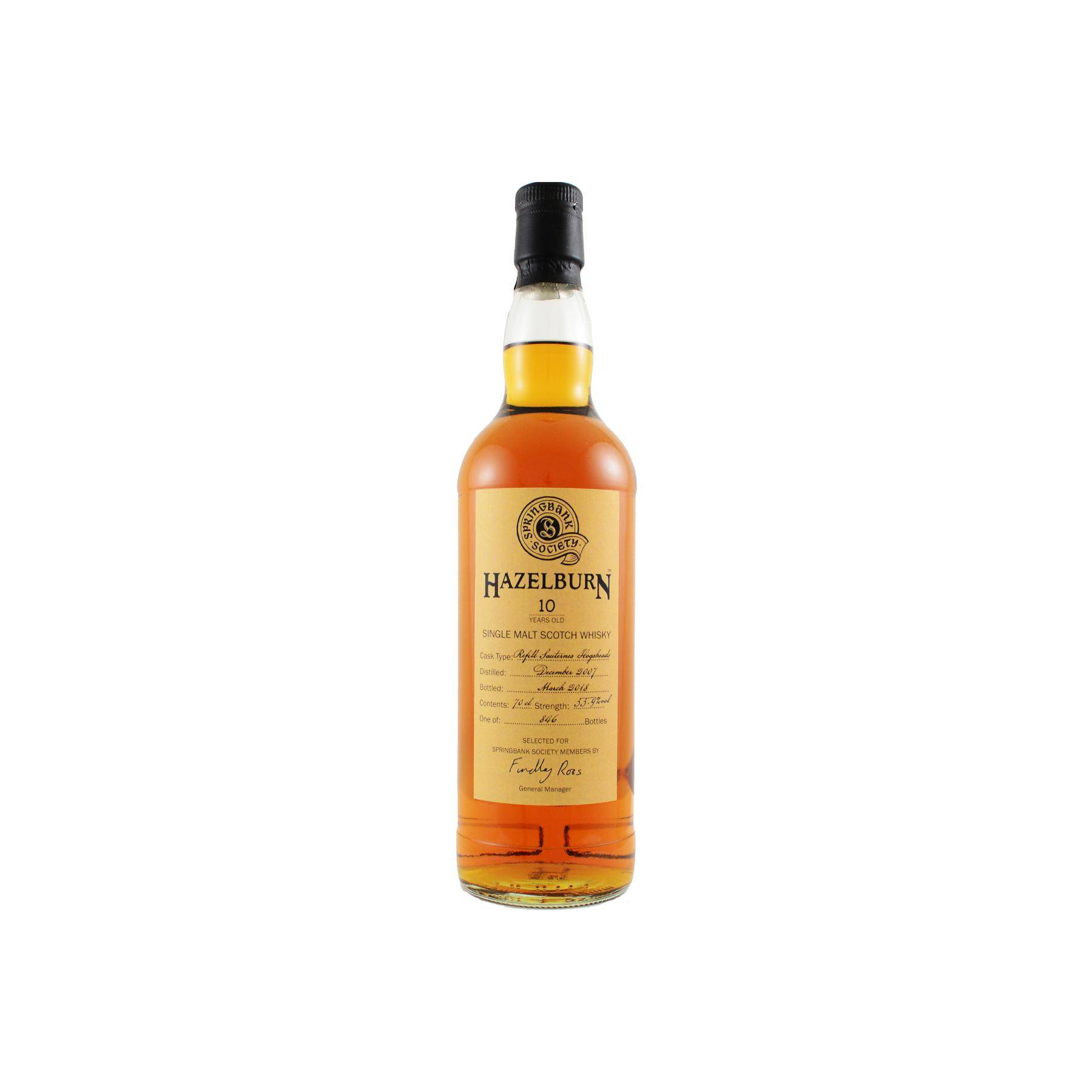 Hazelburn 2007 10 Years Single Malt Whisky