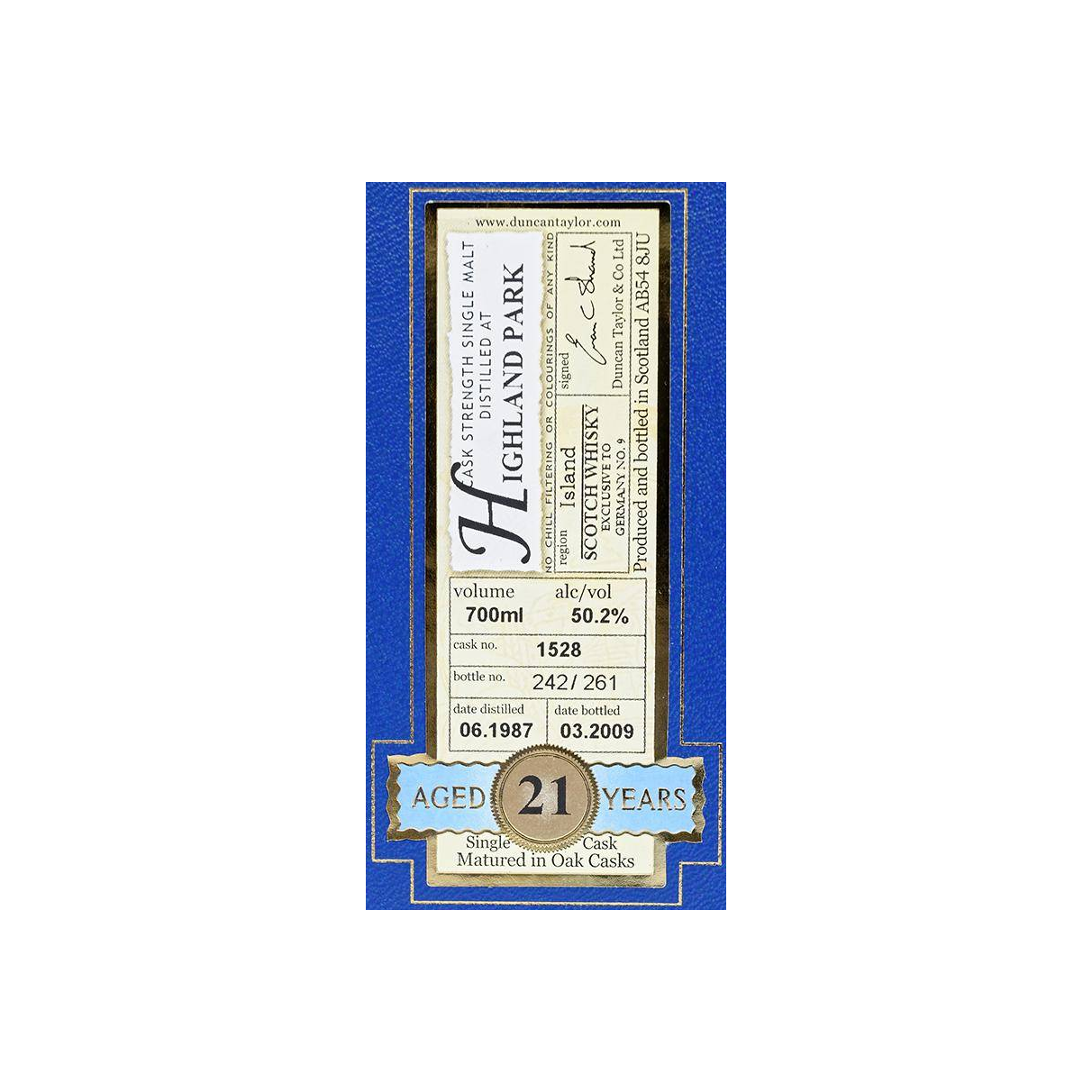 Highland Park Rare Auld 1987 21 Years Single Malt Whisky 2