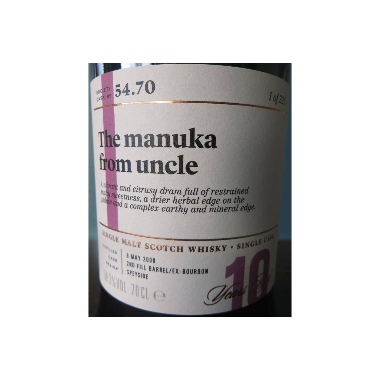 The Scotch Malt Whisky Society 2008 10 Years Single Malt Whisky 2