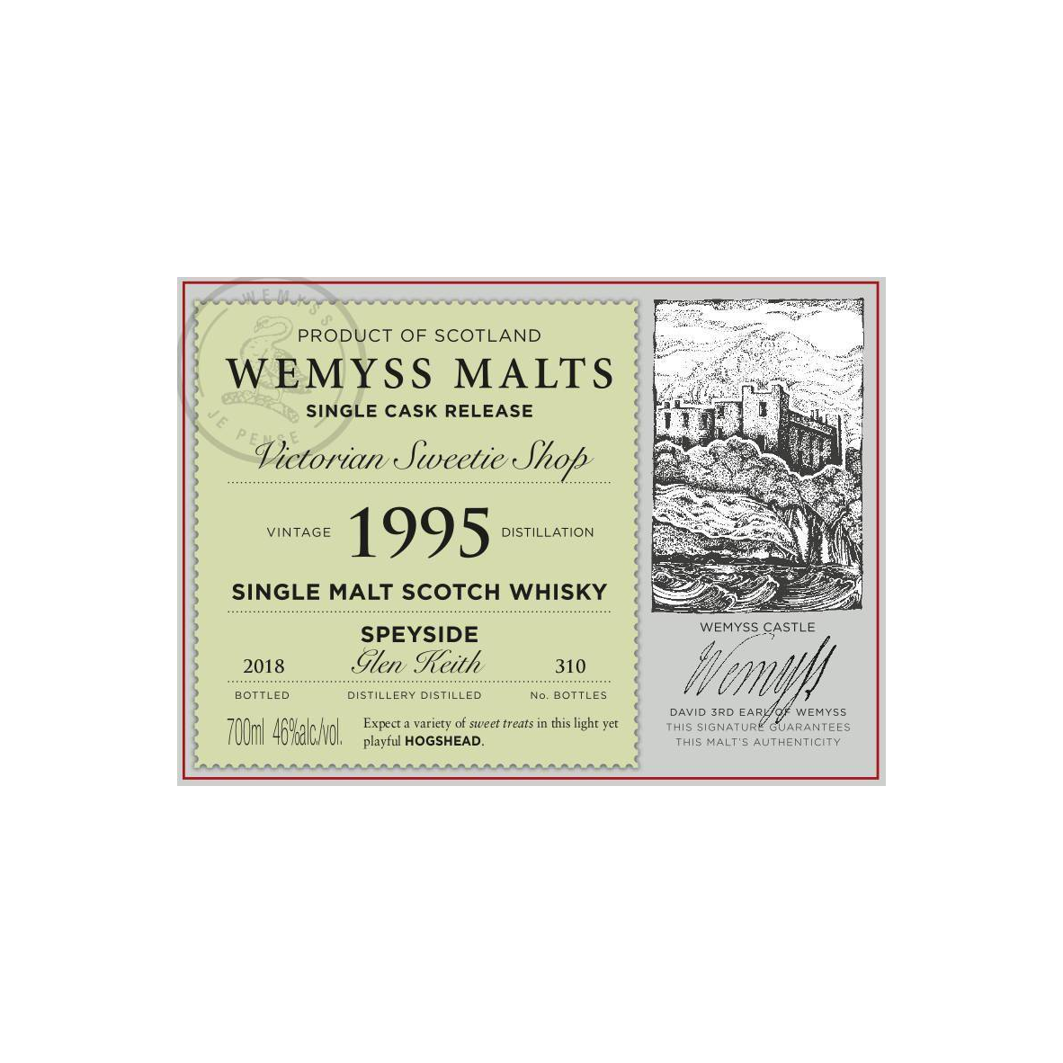 Glen Keith 1995 23 Years Single Malt Whisky
