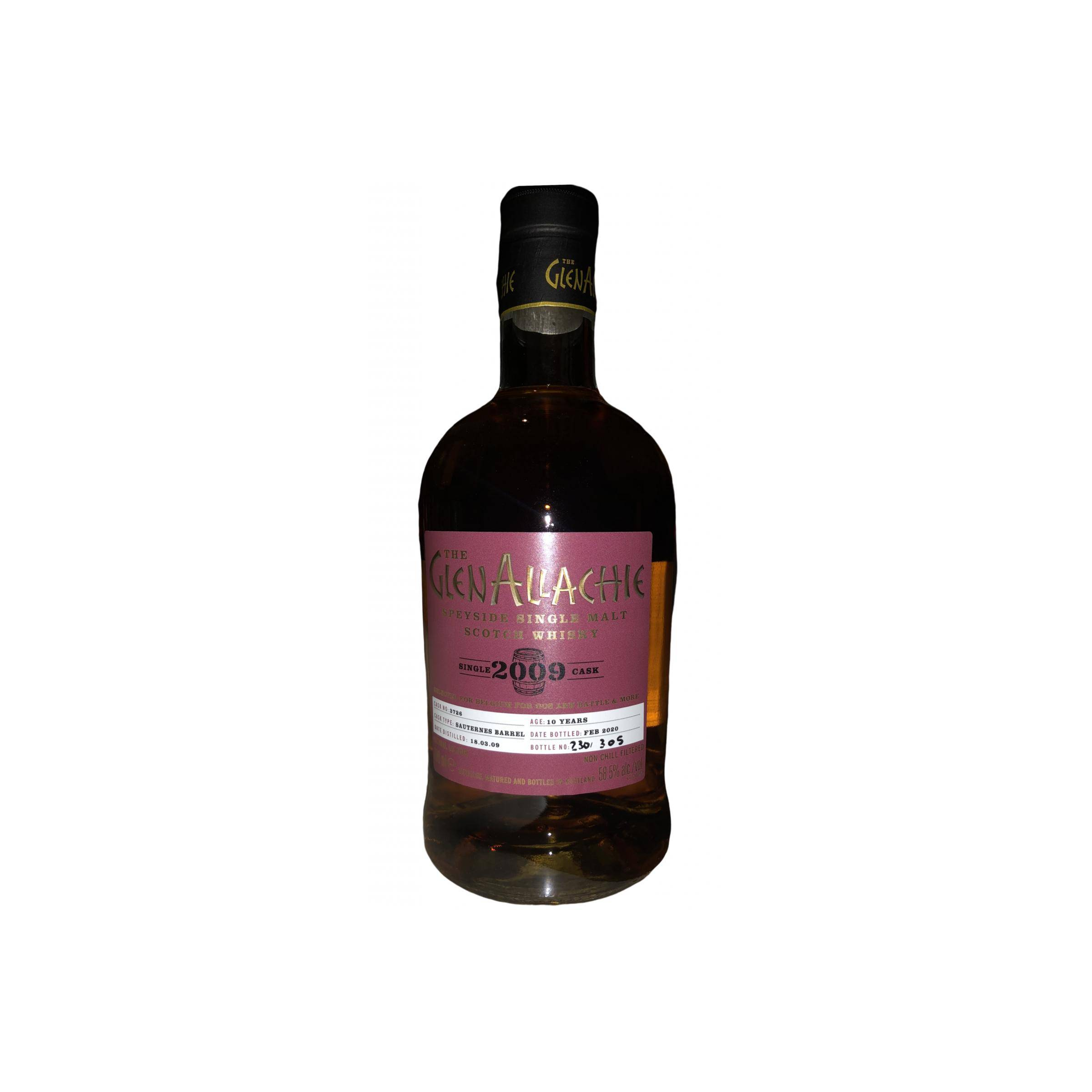 The GlenAllachie Single Cask 2009 10 Years Single Malt Whisky