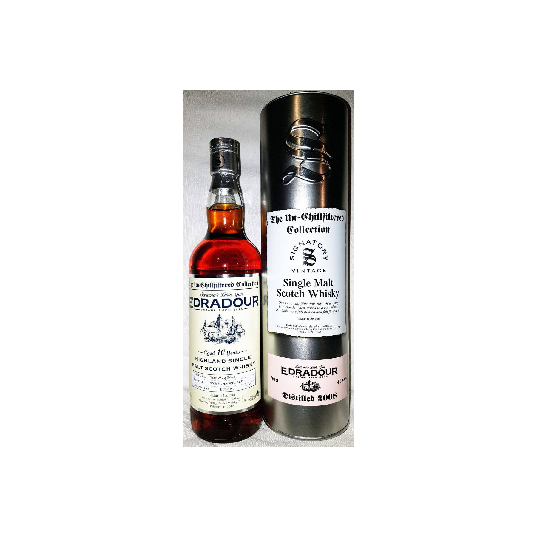 Edradour The Un-Chillfiltered Collection 2008 10 Years Single Malt Whisky 2