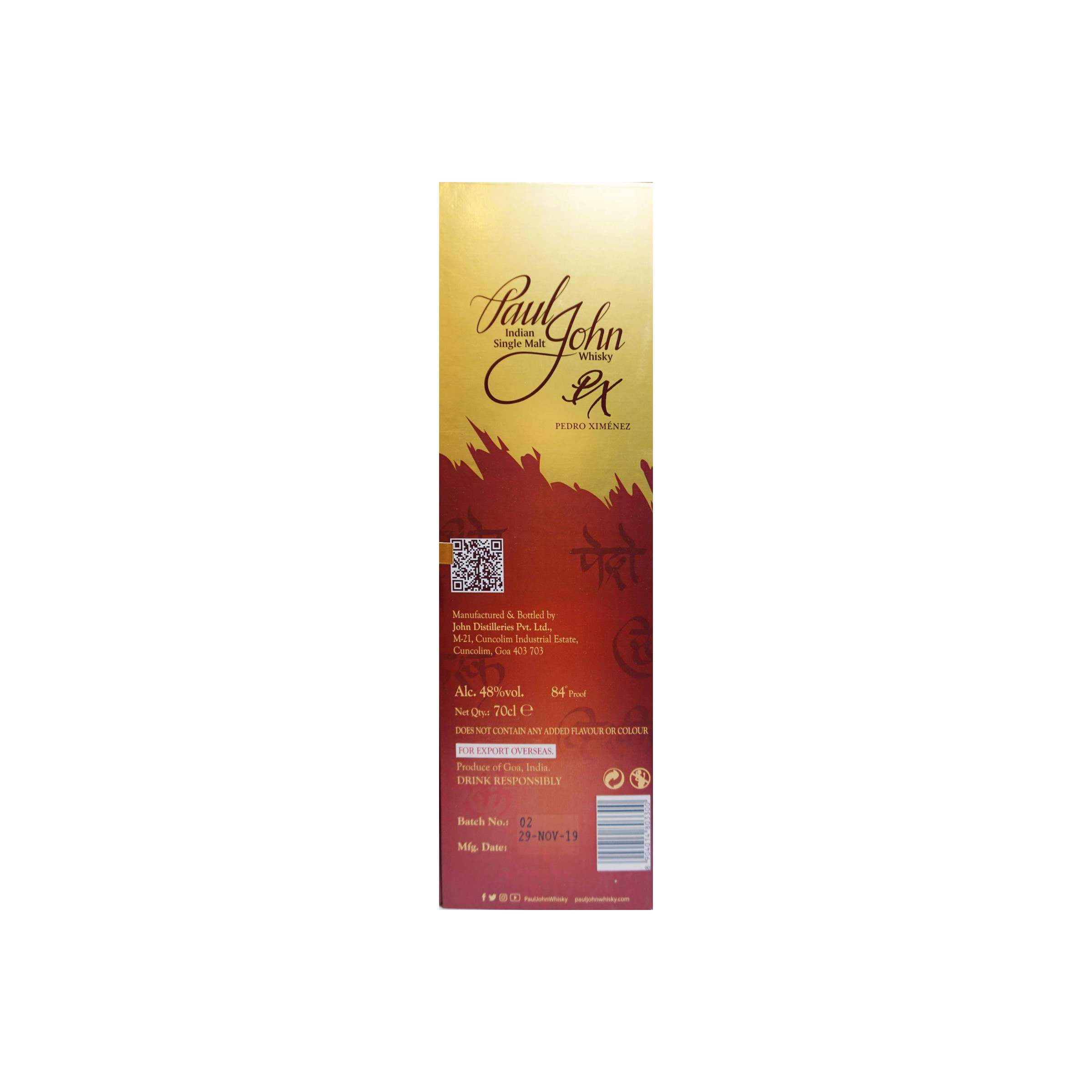 Paul John Single Malt Whisky 3