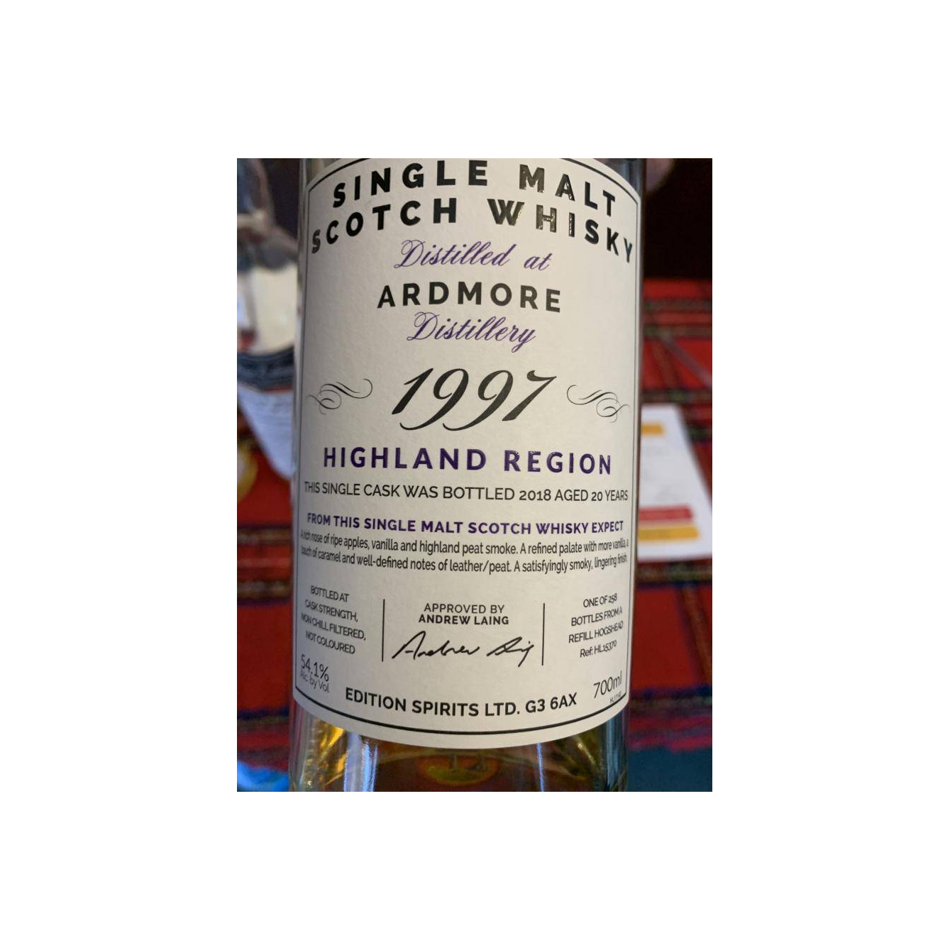 Ardmore The First Editions 1997 20 Years Single Malt Whisky 2