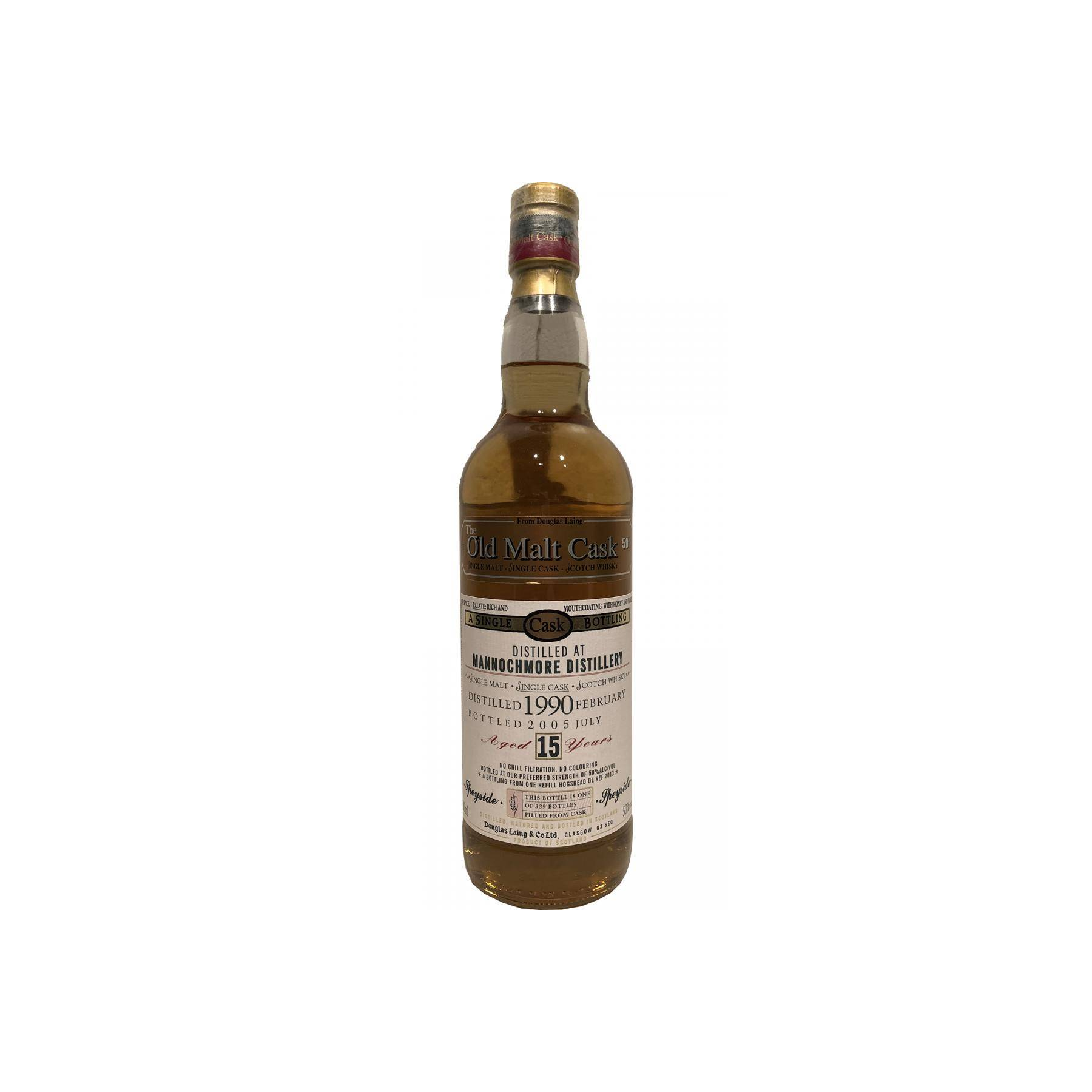 Mannochmore Old Malt Cask 1990 15 Years Single Malt Whisky