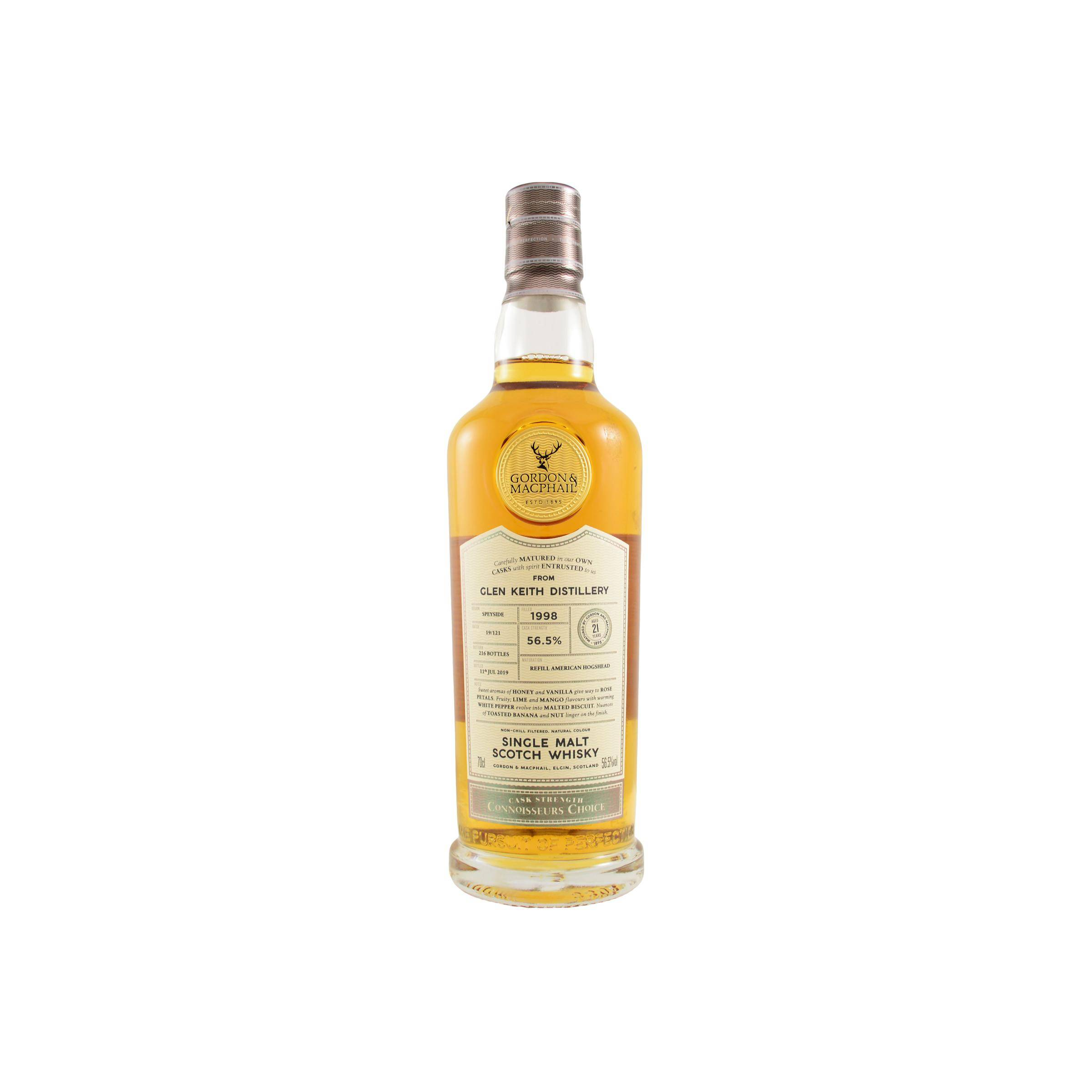 Glen Keith Connoisseurs Choice - Cask Strength 1998 21 Years Single Malt Whisky