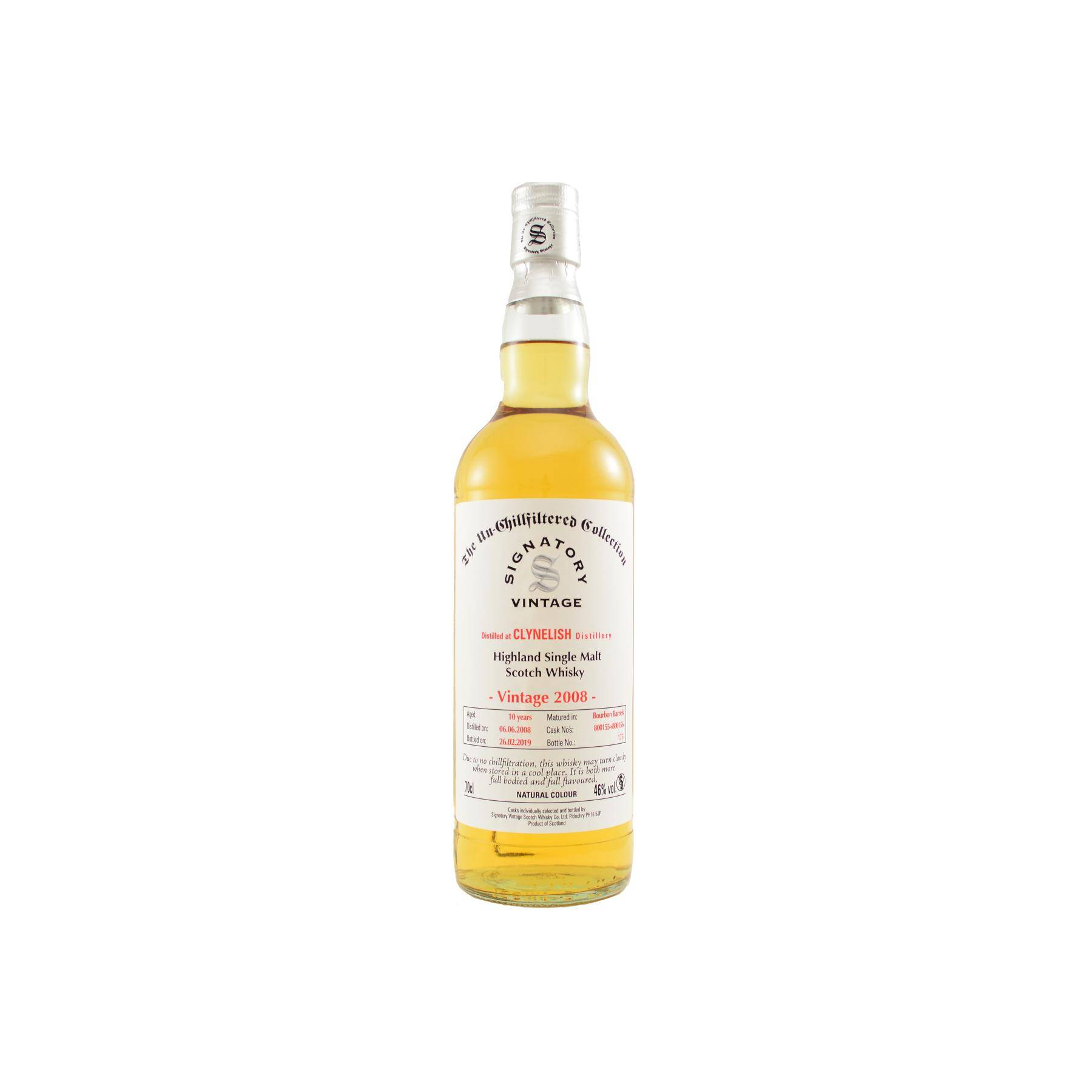 Clynelish The Un-Chillfiltered Collection 2008 10 Years Single Malt Whisky