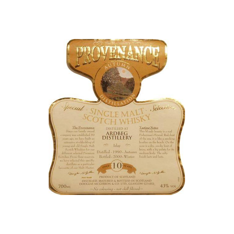 Ardbeg McGibbon's Provenance 1990 10 Years Single Malt Whisky 2