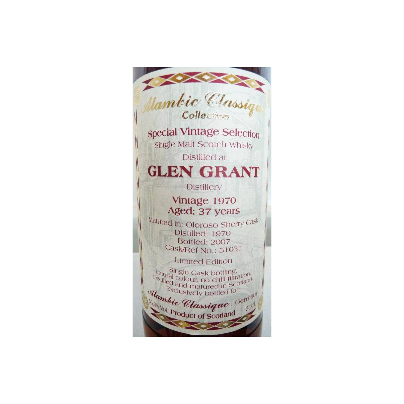 Glen Grant 1970 37 Years Single Malt Whisky 2