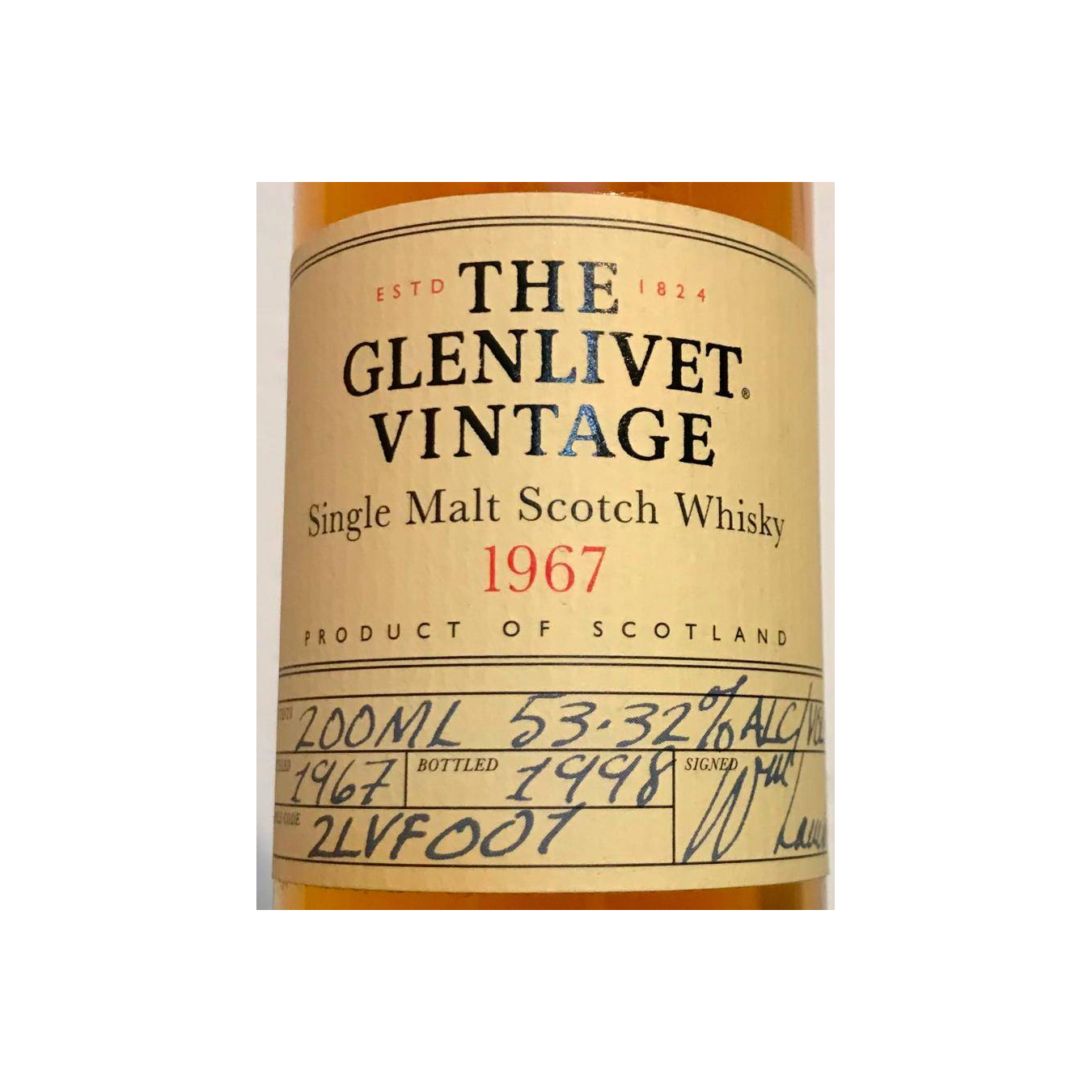 The Glenlivet 1967 31 Years Single Malt Whisky 2