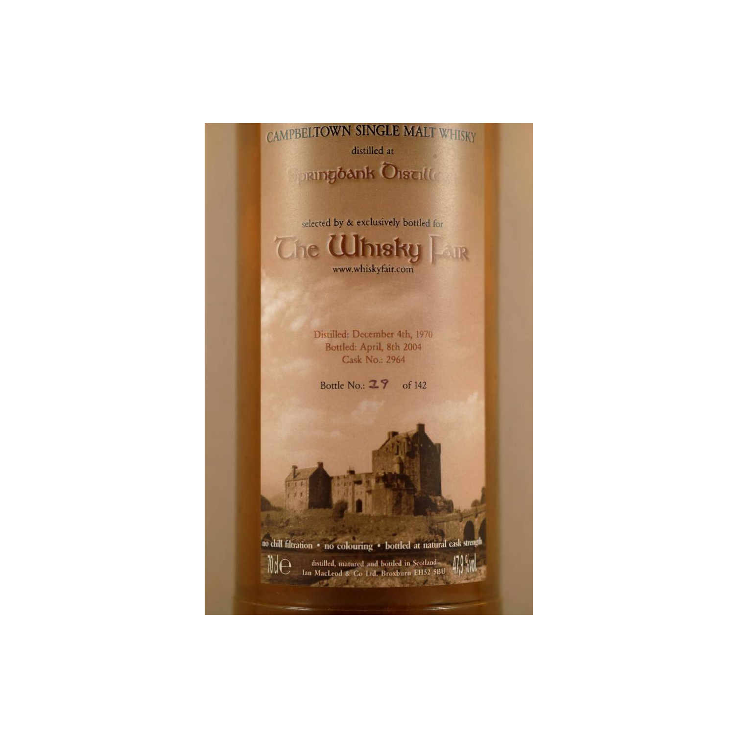 Springbank 1970 33 Years Single Malt Whisky 2