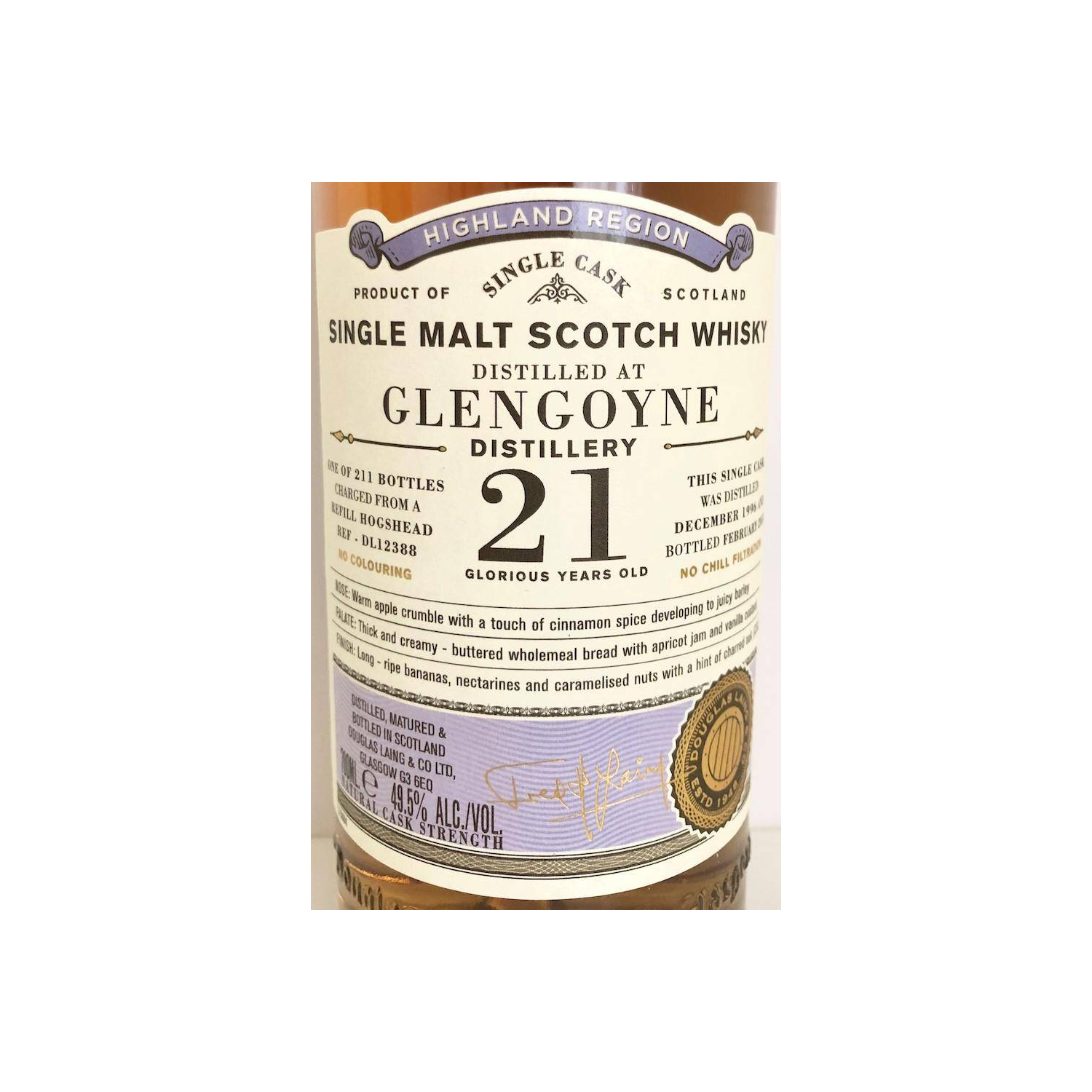 Glengoyne Old Particular 1996 21 Years Single Malt Whisky 3