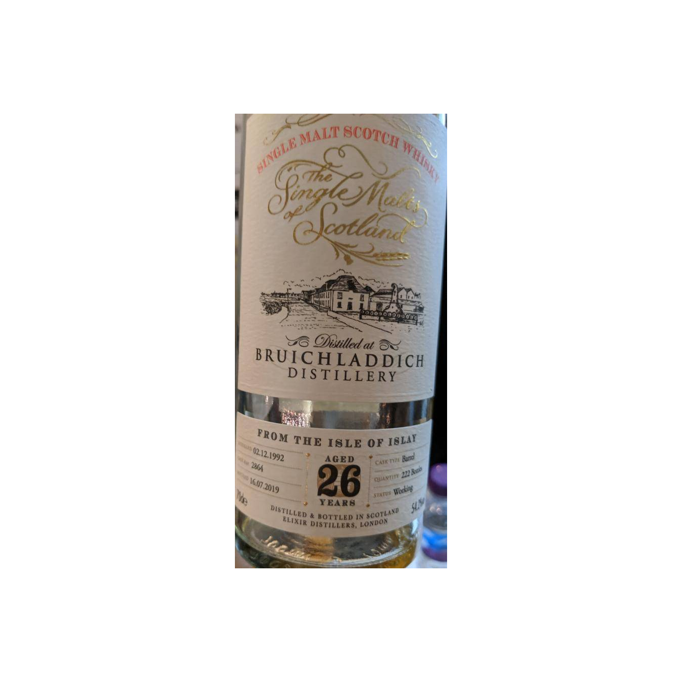 Bruichladdich The Single Malts of Scotland 1992 26 Years Single Malt Whisky 3