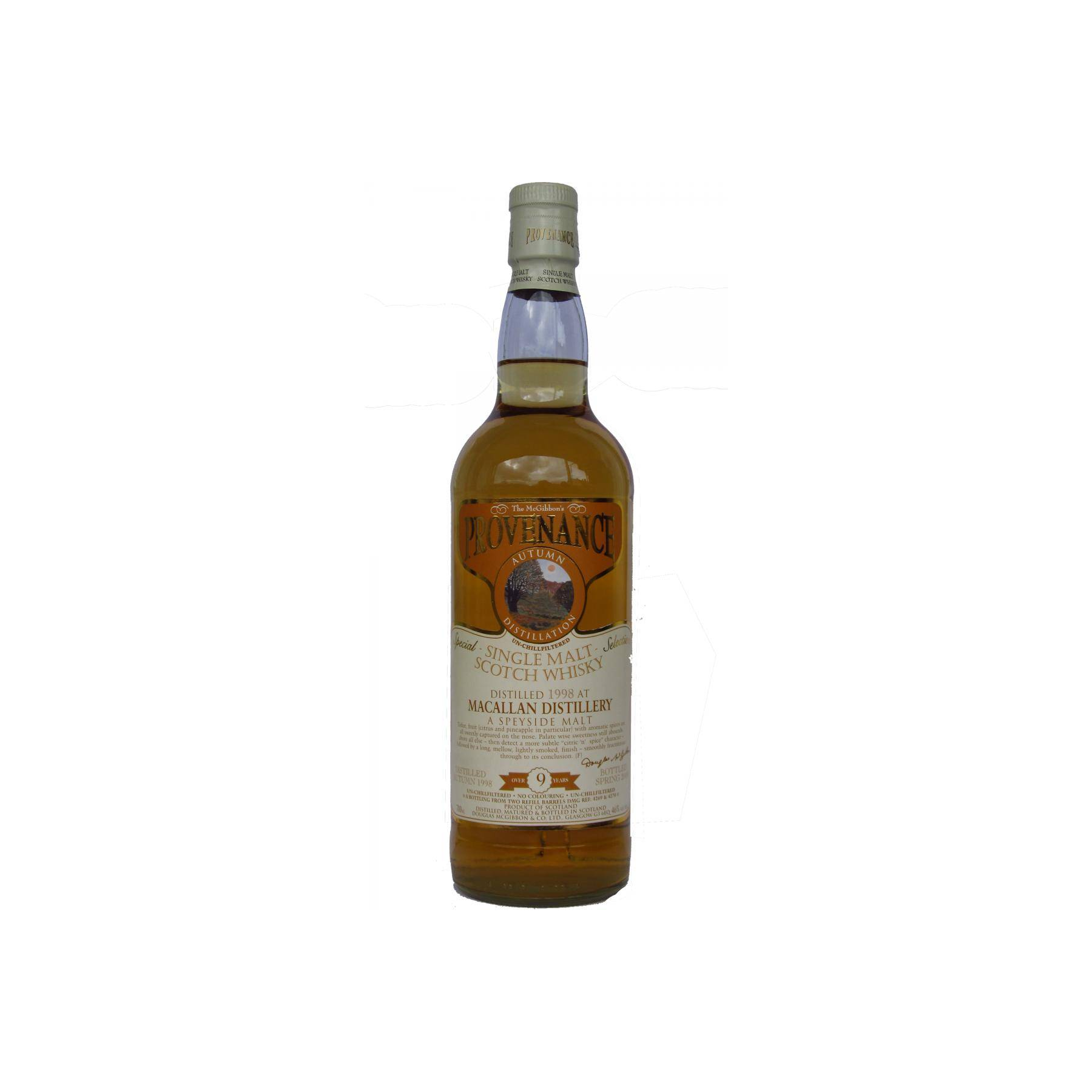 The Macallan McGibbon's Provenance 1998 9 Years Single Malt Whisky