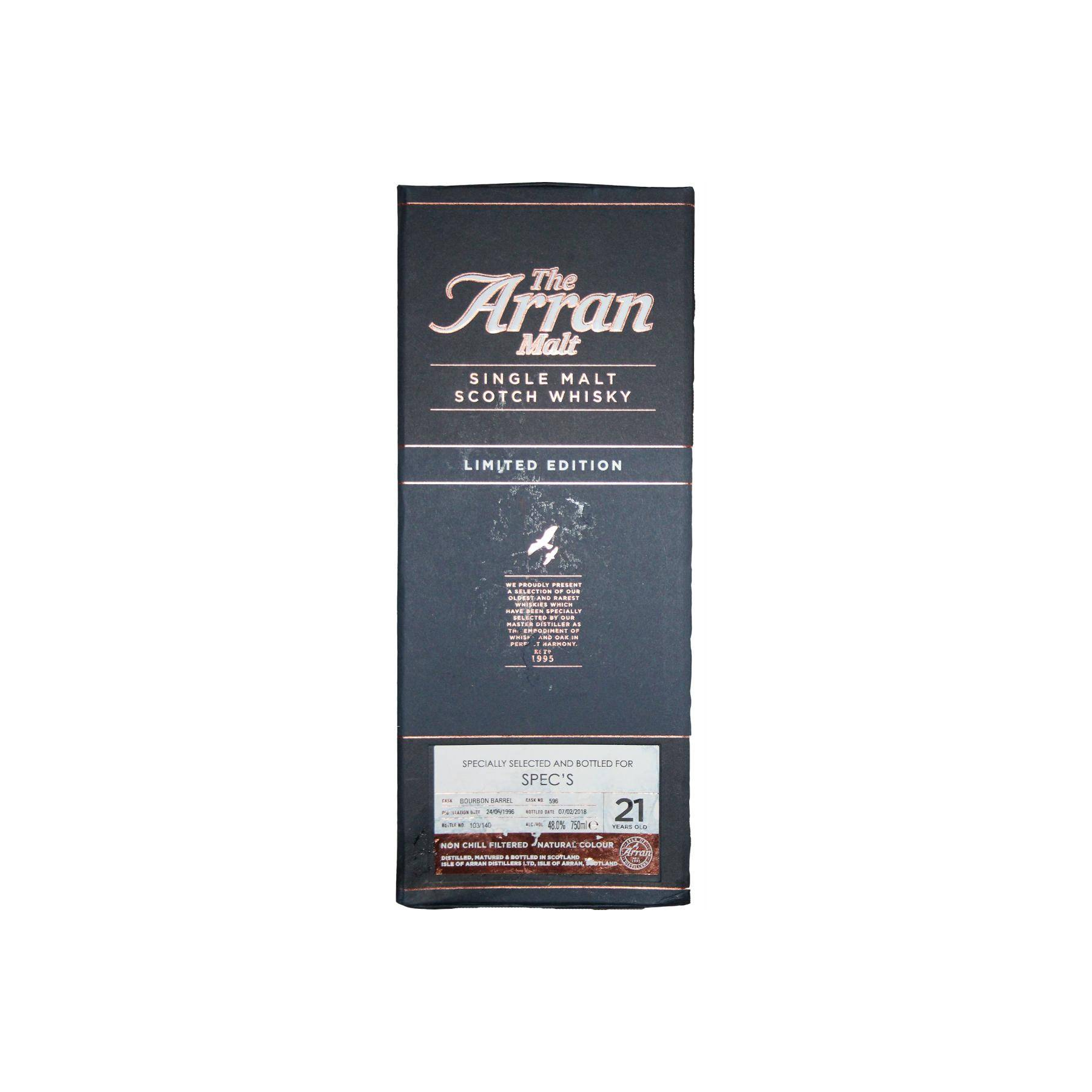 Arran Limited Edition 1996 21 Years Single Malt Whisky 2