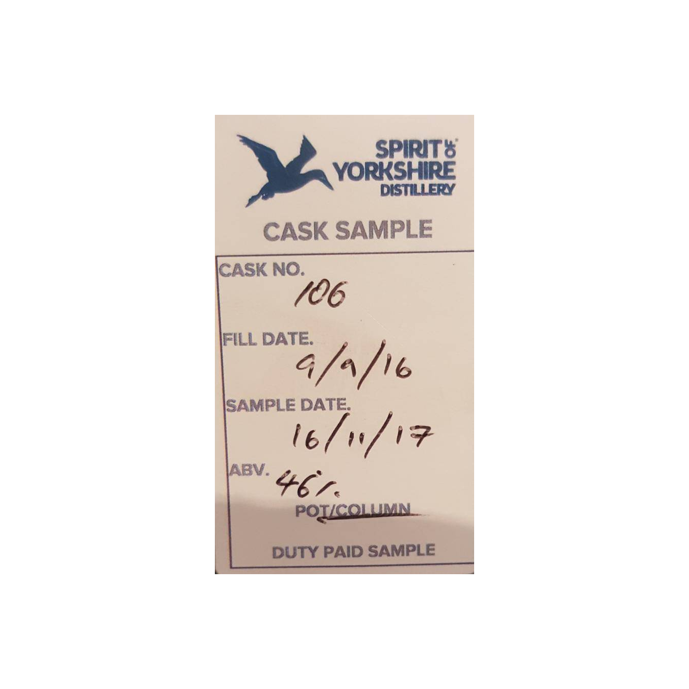 Spirit of Yorkshire Distillery 2016