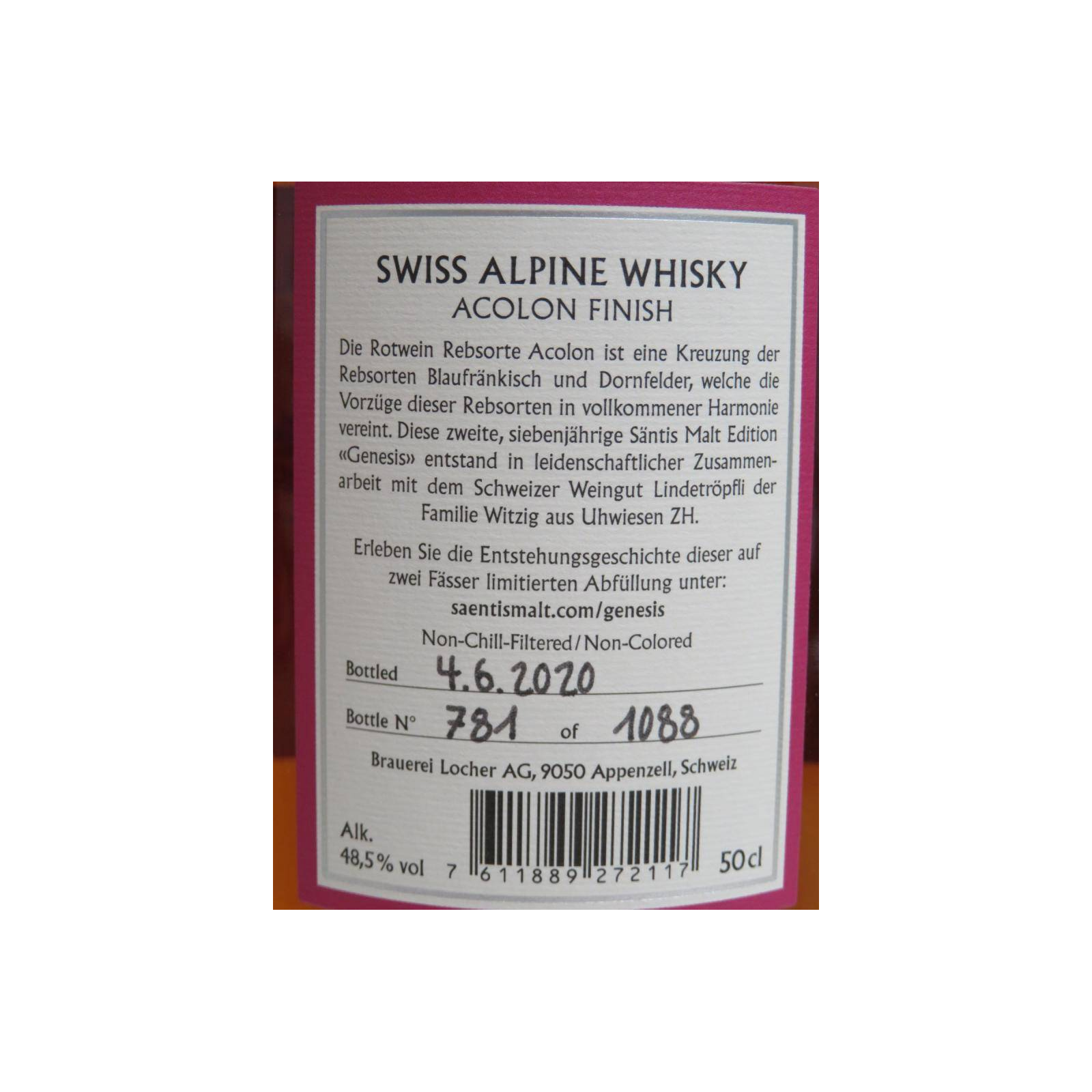 Säntis Malt 7 Years Single Malt Whisky 3