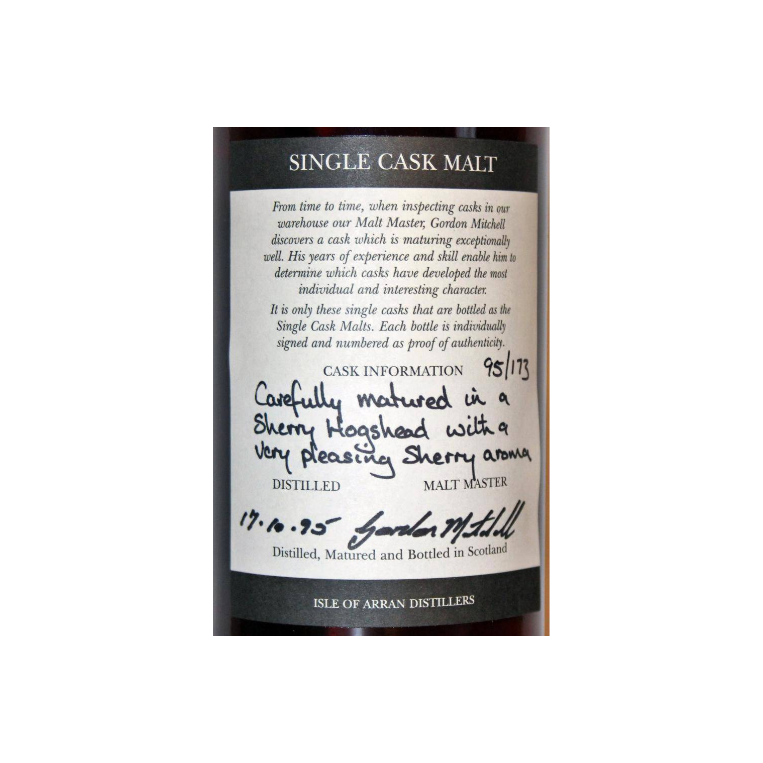 Arran 1995 6 Years Single Malt Whisky 3