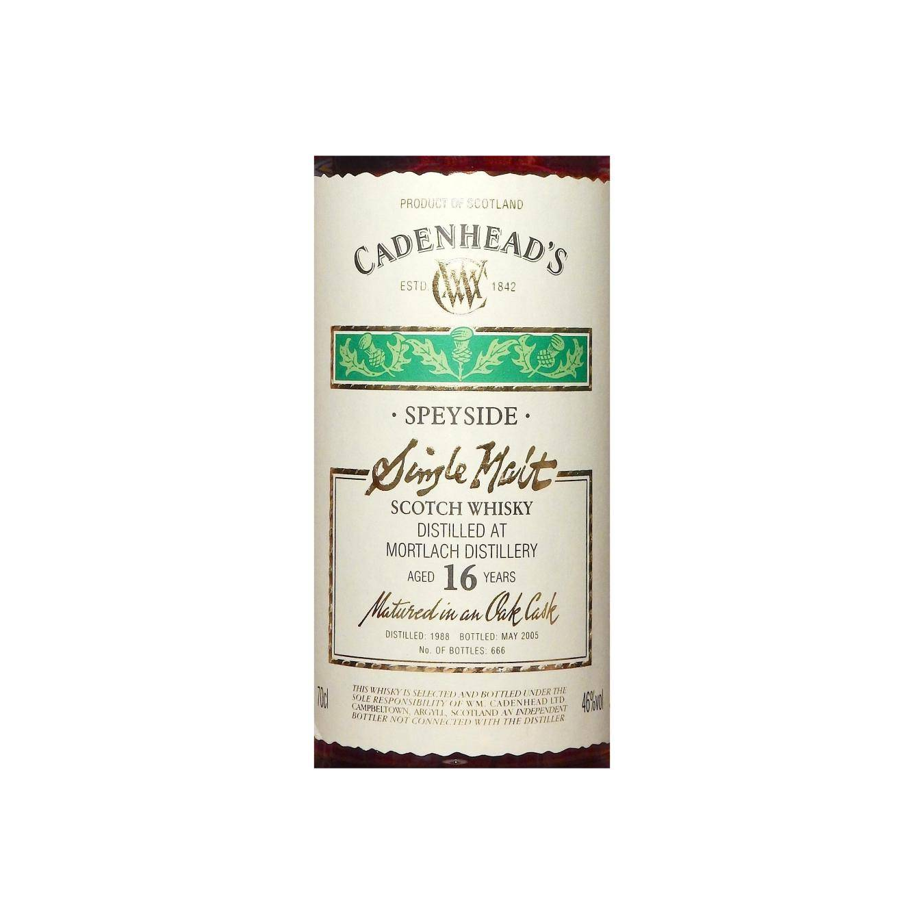 Mortlach 1988 16 Years Single Malt Whisky 3