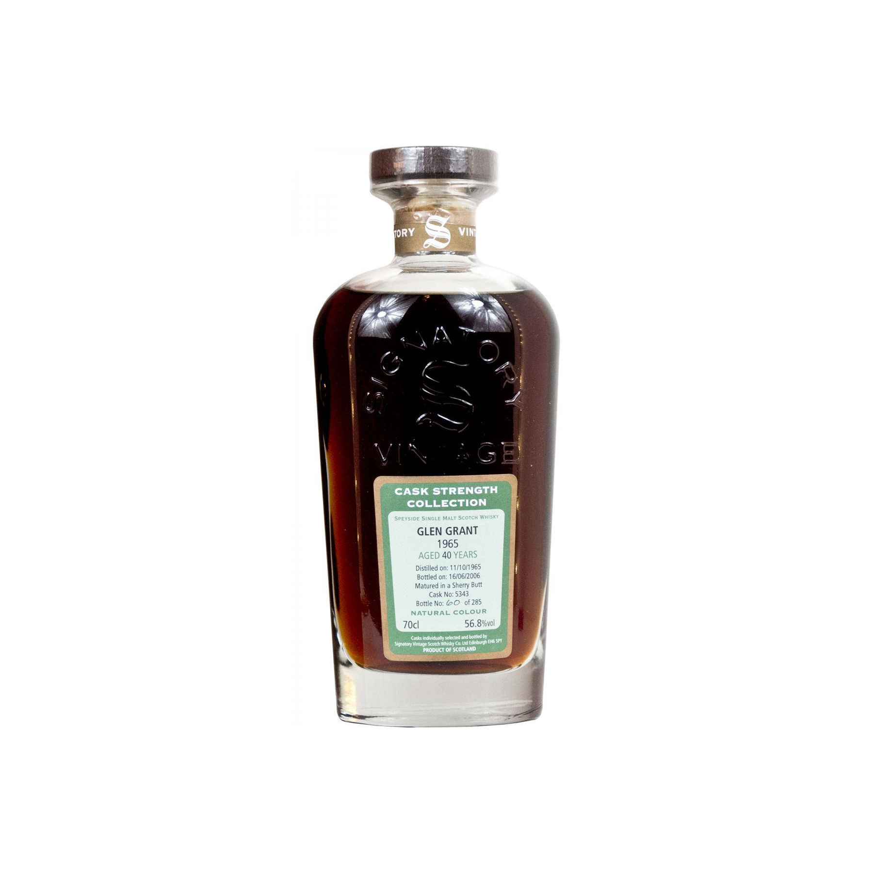 Glen Grant Cask Strength Collection 1965 40 Years Single Malt Whisky 2