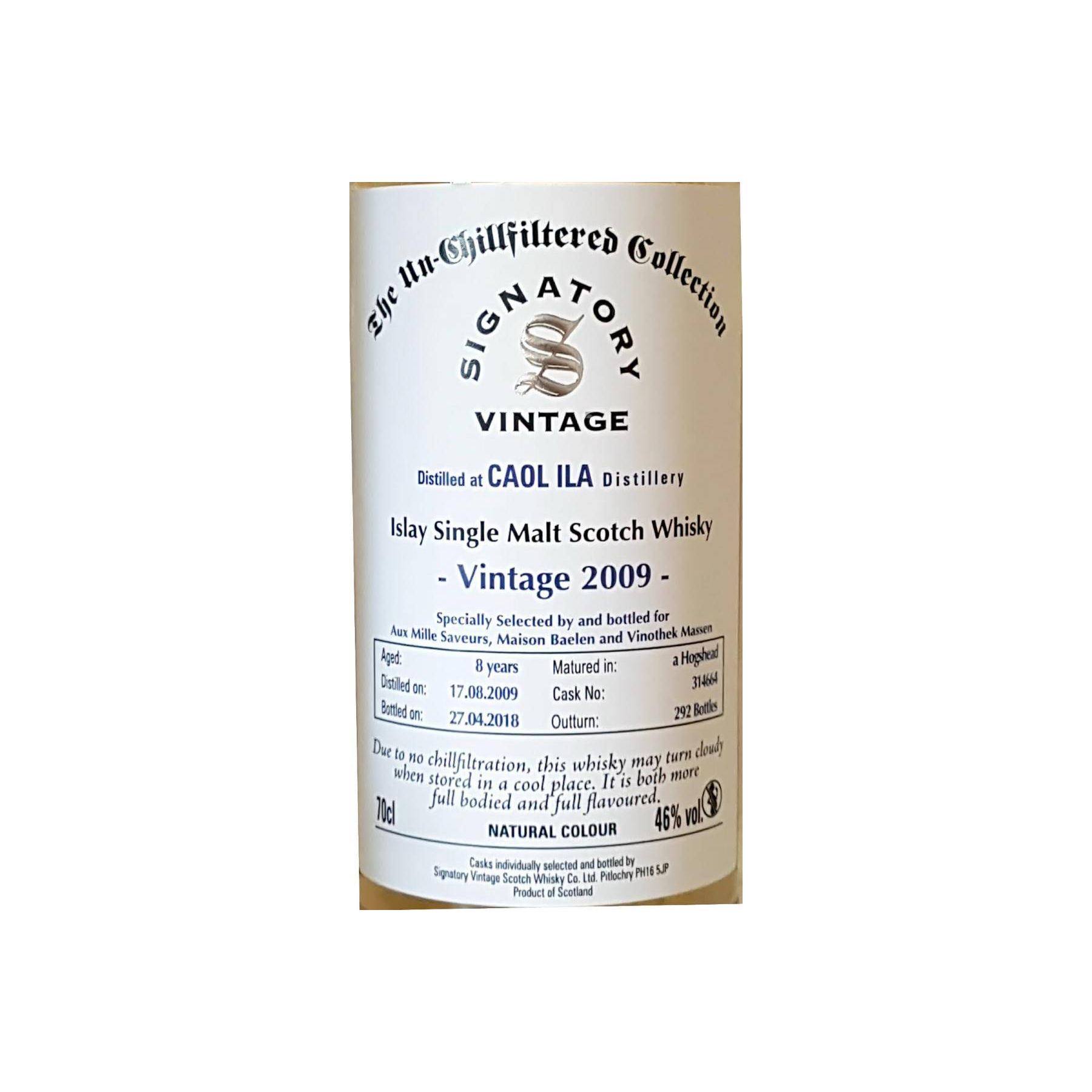 Caol Ila The Un-Chillfiltered Collection 2009 8 Years Single Malt Whisky 2
