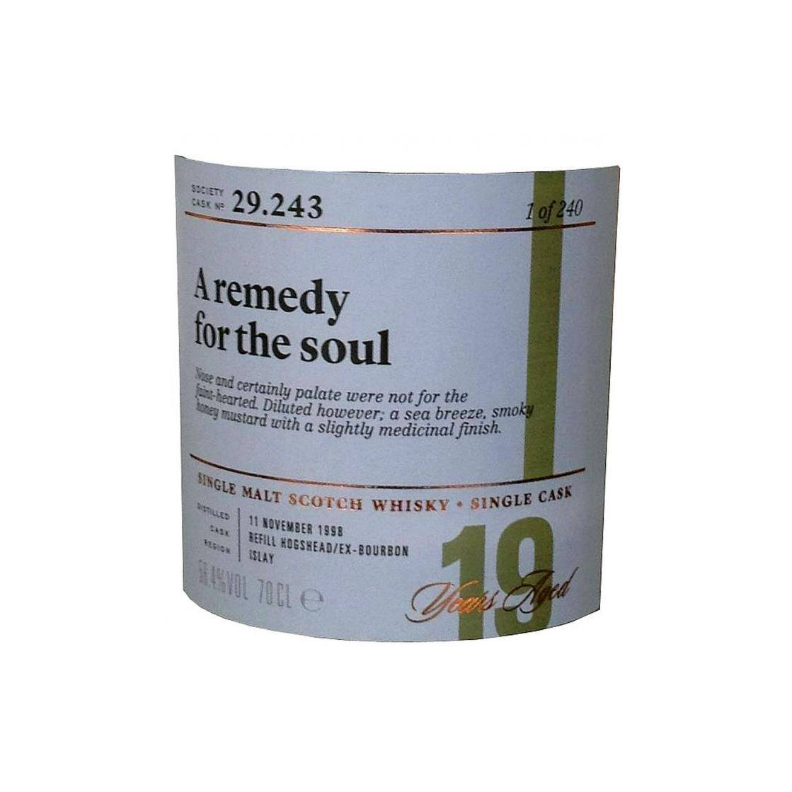The Scotch Malt Whisky Society 1998 19 Years Single Malt Whisky 2