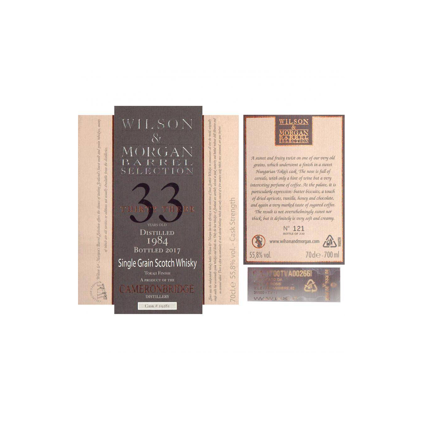 Cameronbridge 1984 33 Years Single Grain Whisky 2
