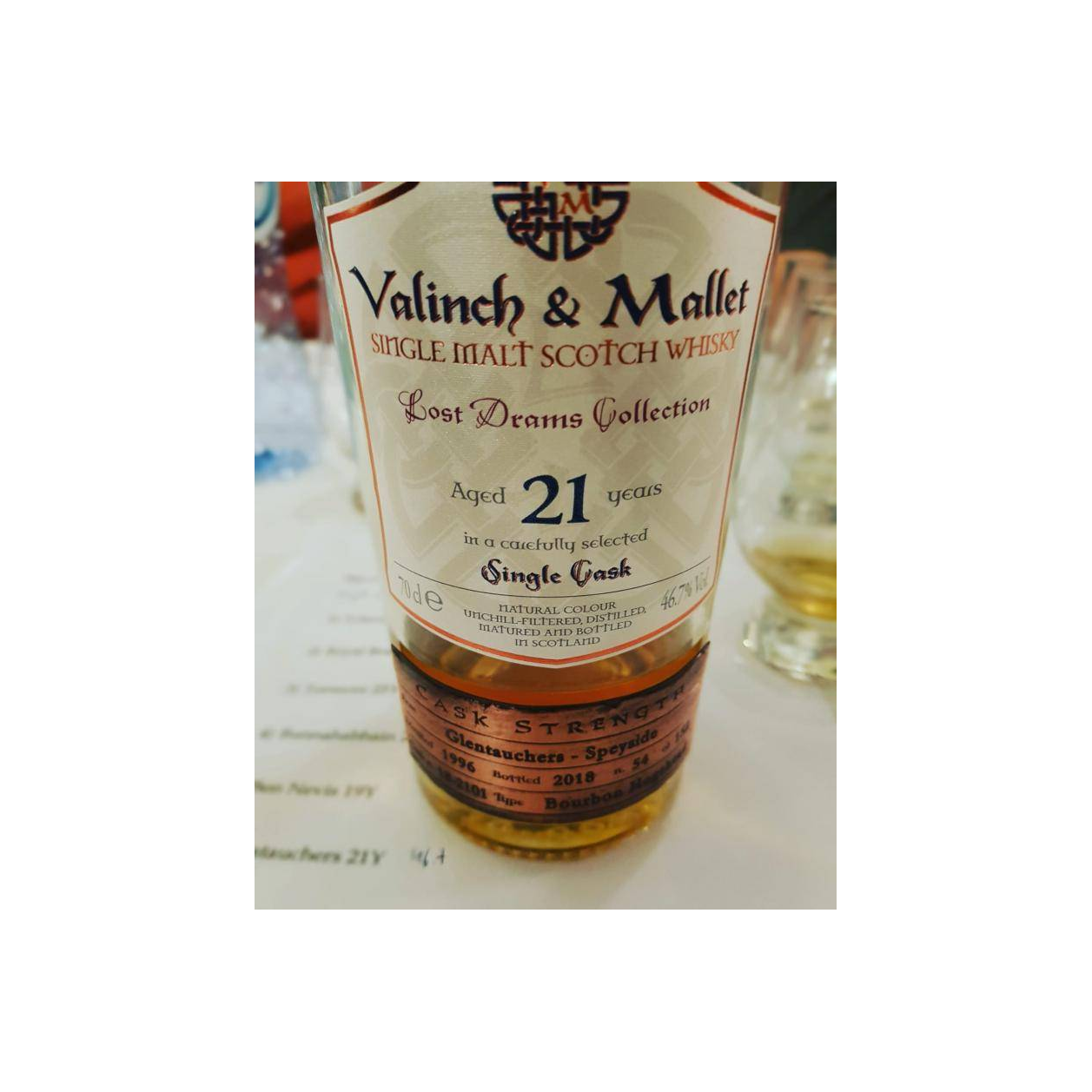 Glentauchers 1996 21 Years Single Malt Whisky