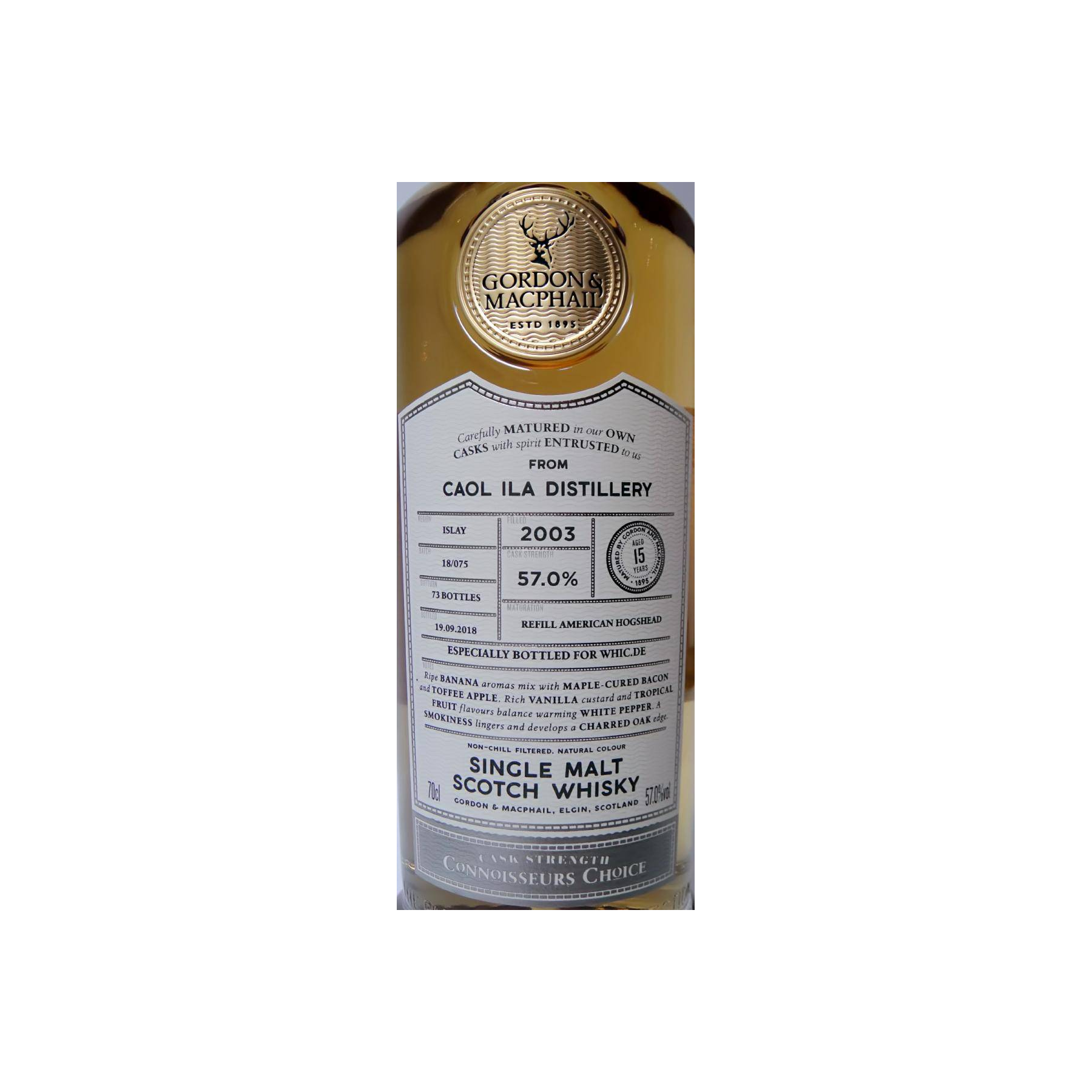 Caol Ila Connoisseurs Choice - Cask Strength 2003 15 Years Single Malt Whisky 2