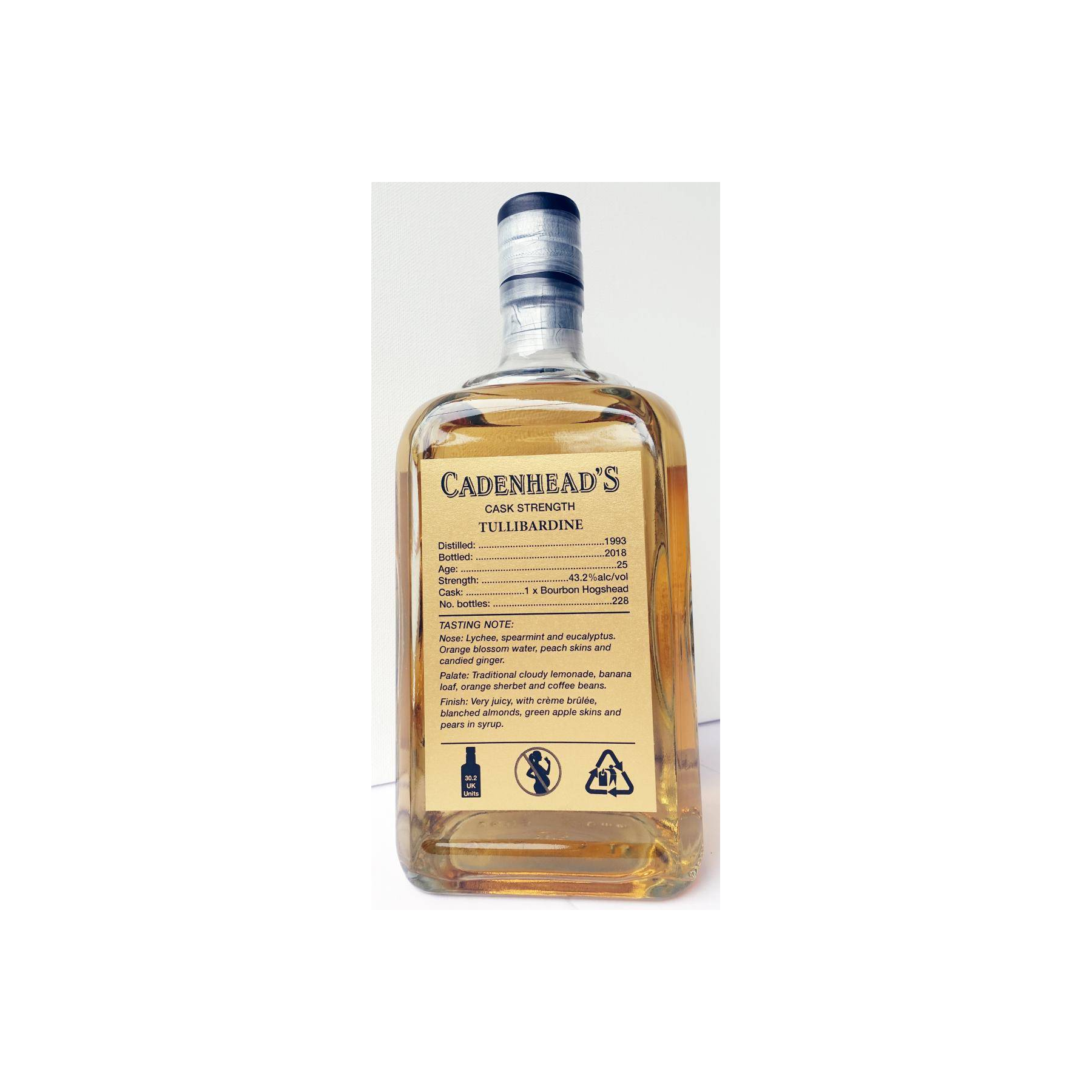 Tullibardine Single Cask 1993 25 Years Single Malt Whisky 2